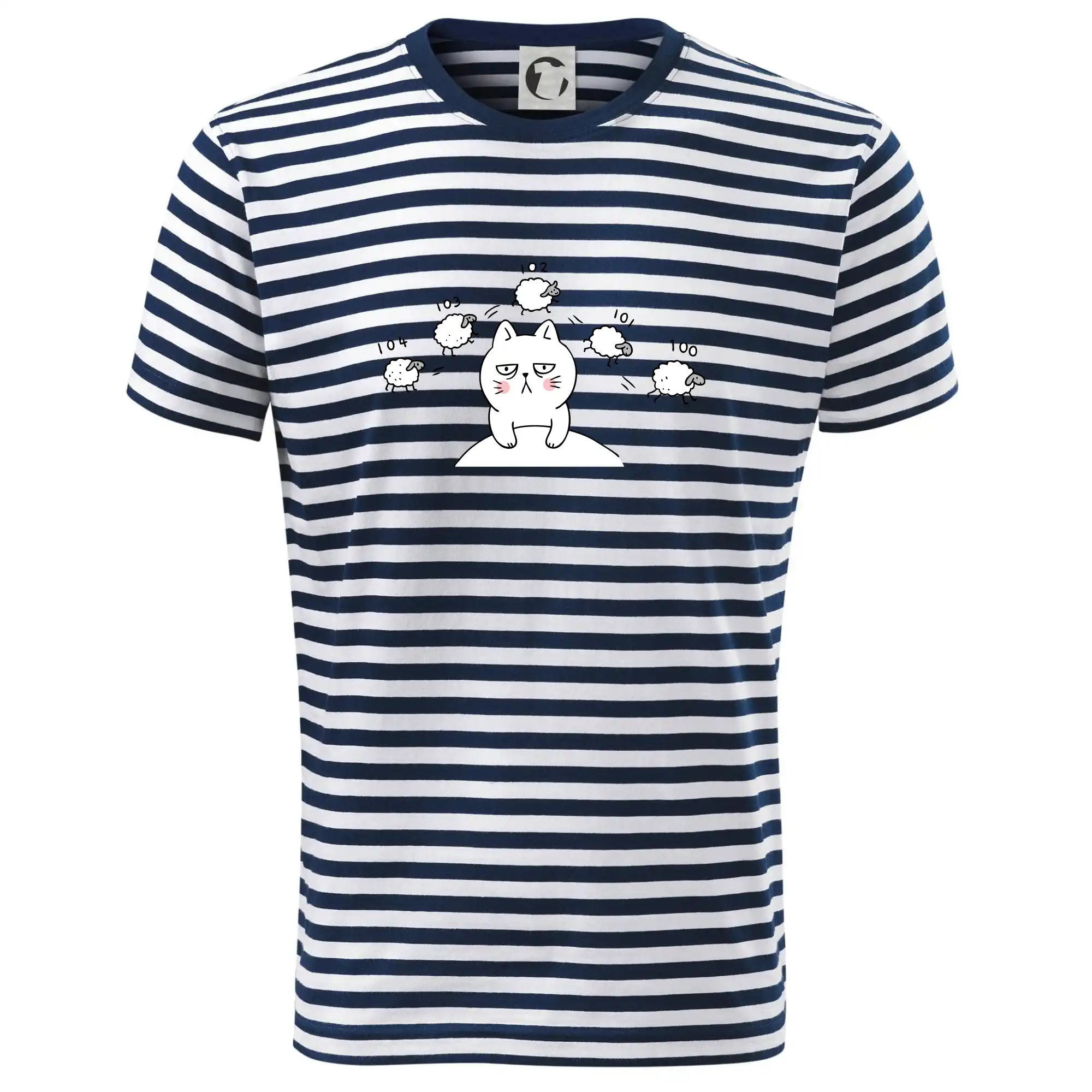 Vtipná tričká s mačkou - Unavená mačka nemôže spať - Tričko na vodu