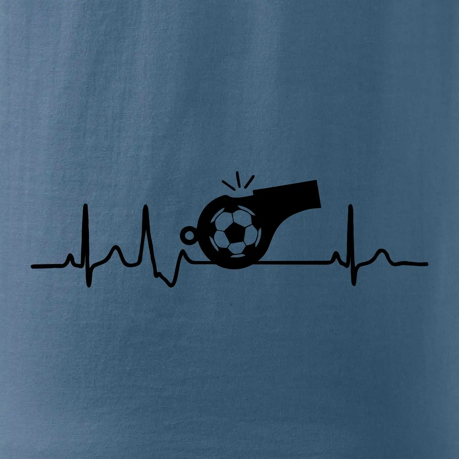 EKG fotbal rozhodčí a píšťalka