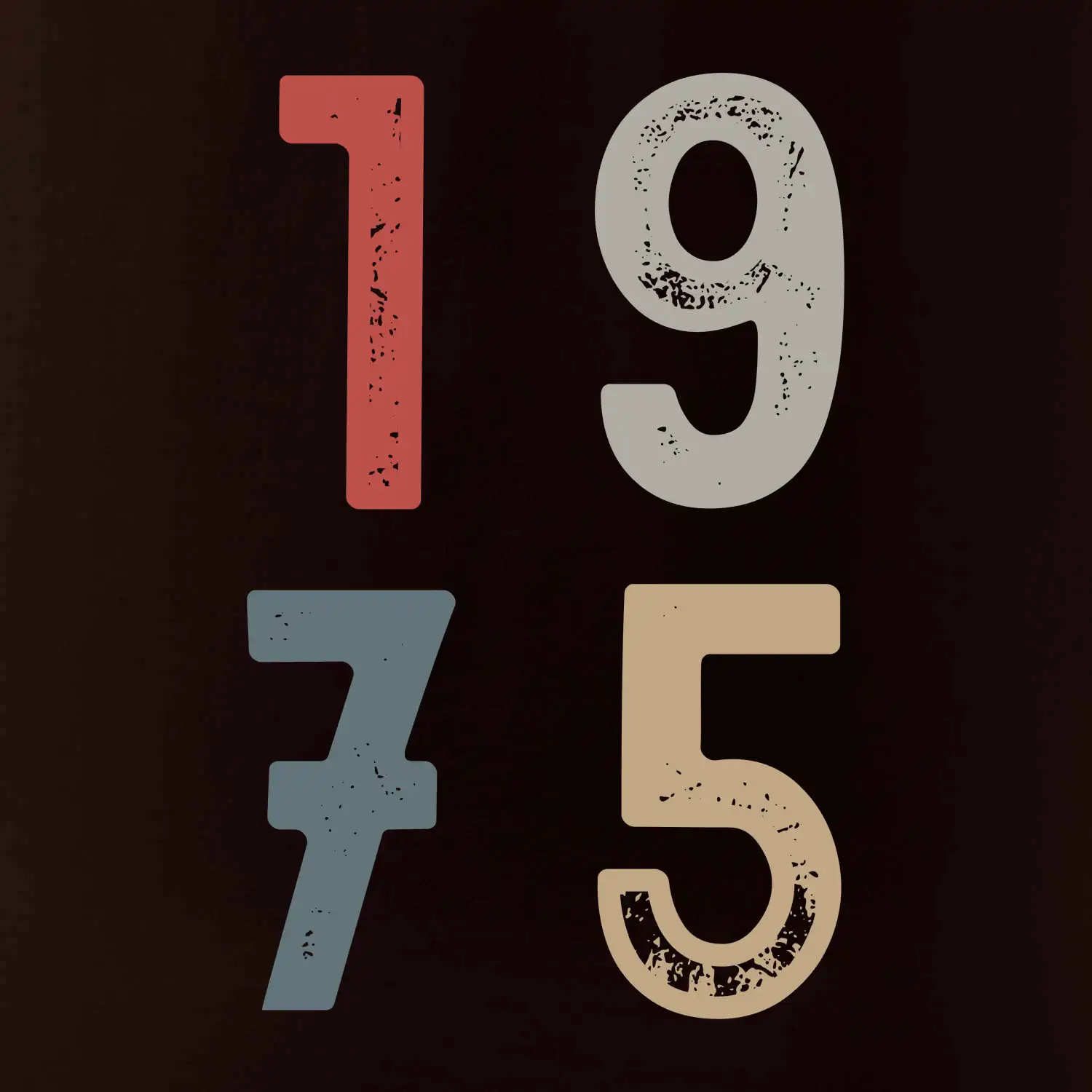 Vintage číslice 1975