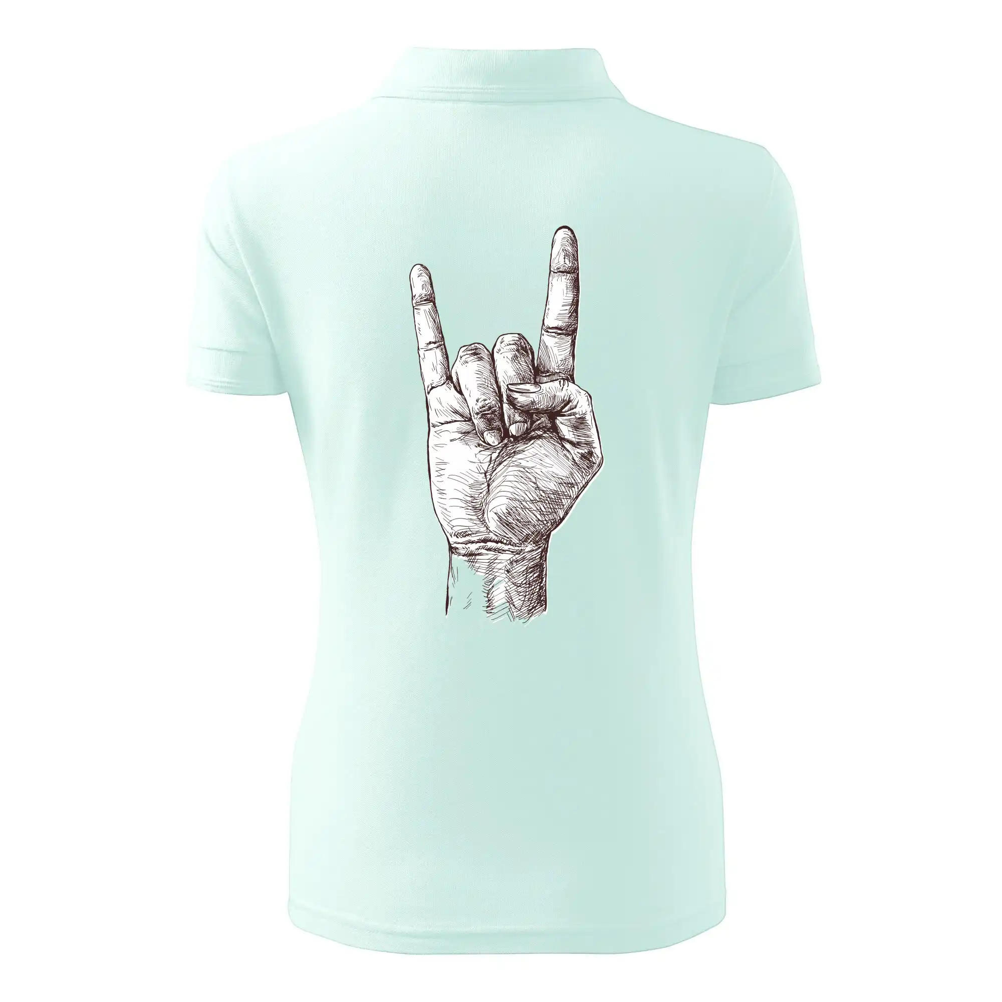 Rocková ruka kreslená