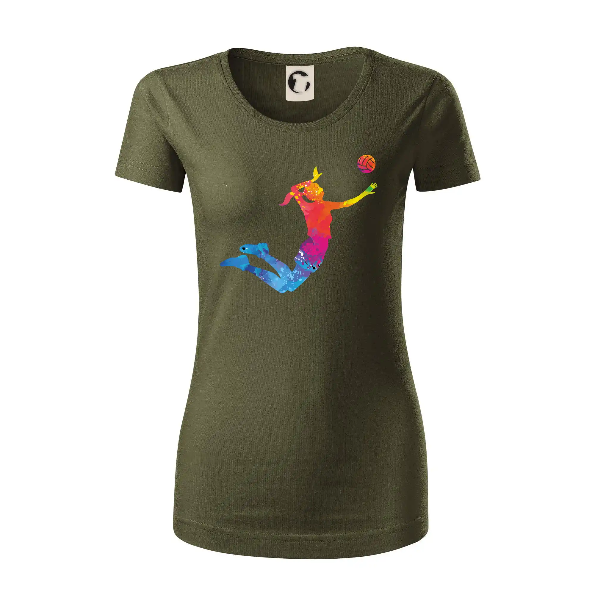 Volejbalistka splash s míčem