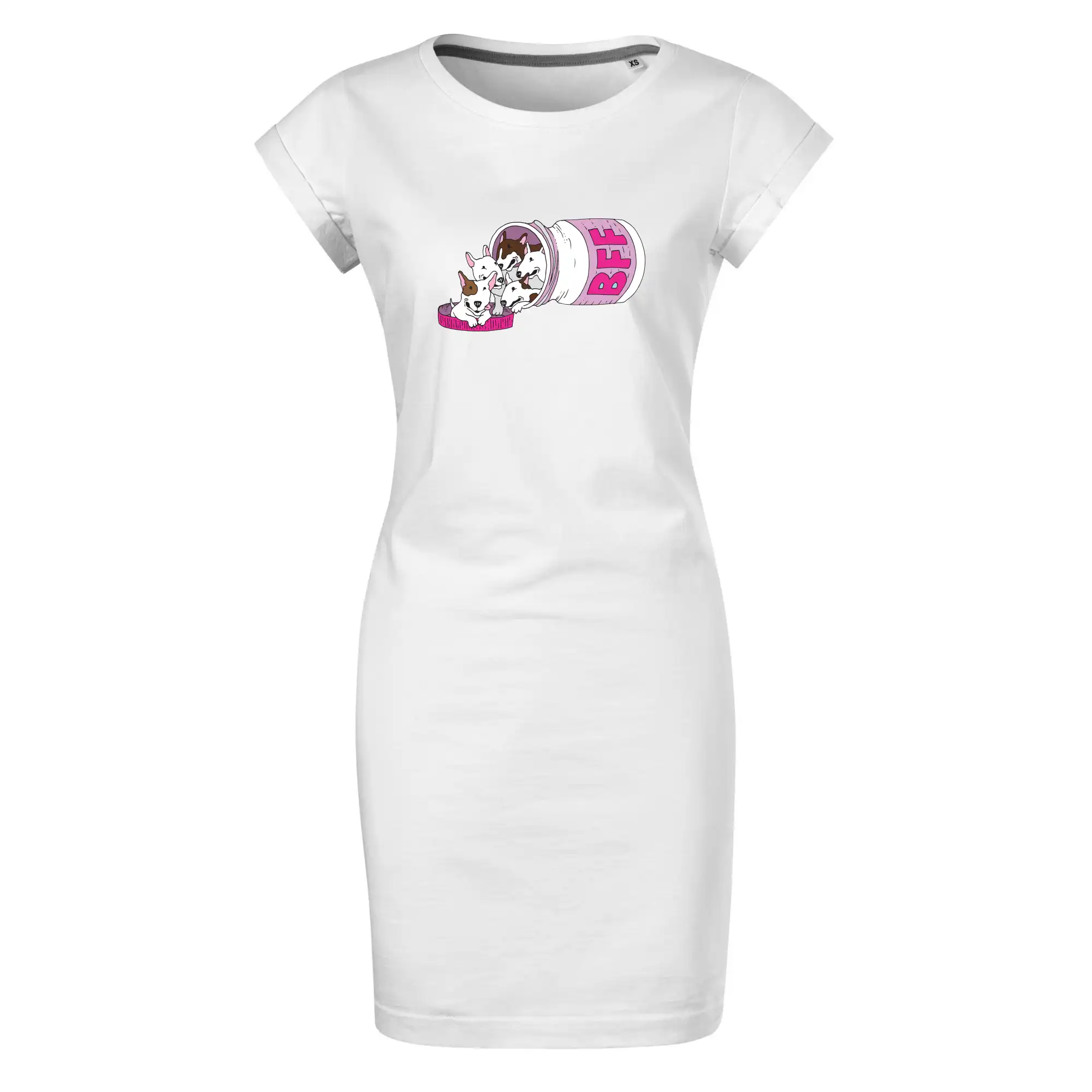 Bullterrier Friends Forever růžové (Pecka design)