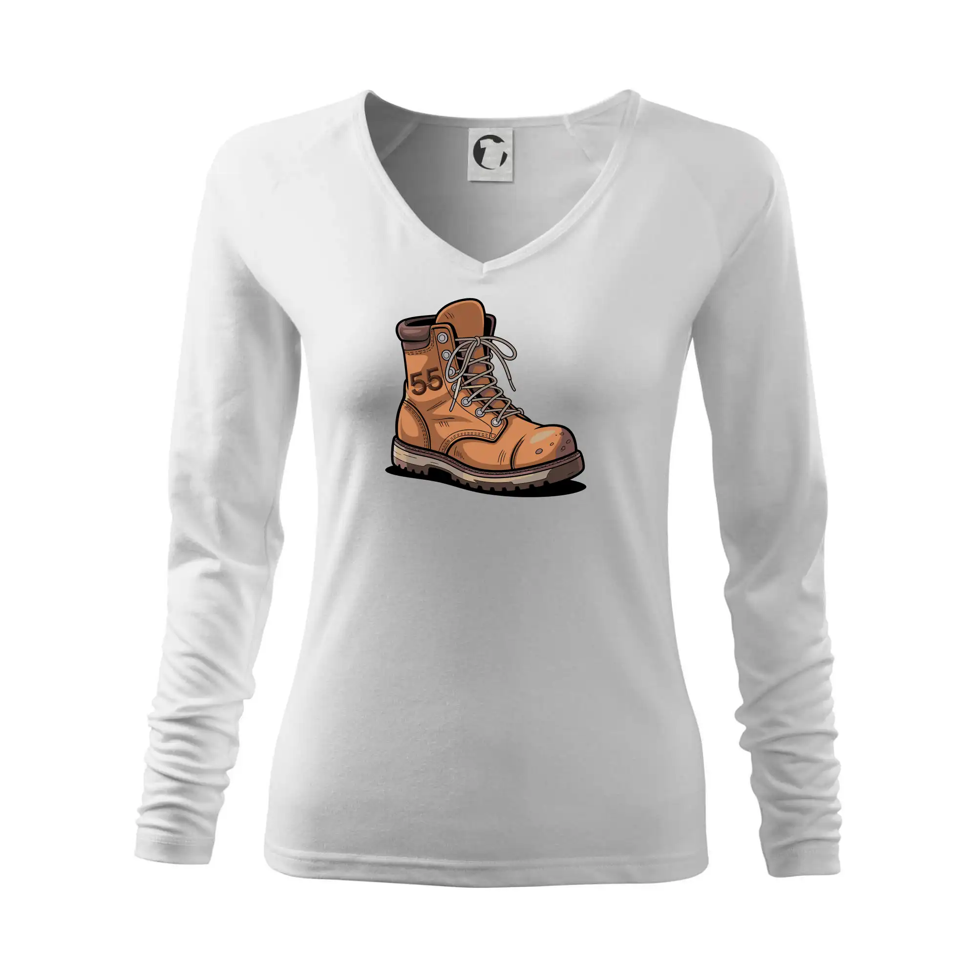 Tričká k narodeninám - Turistická narodeninová topánka 55 - Tričko dámske Elegance