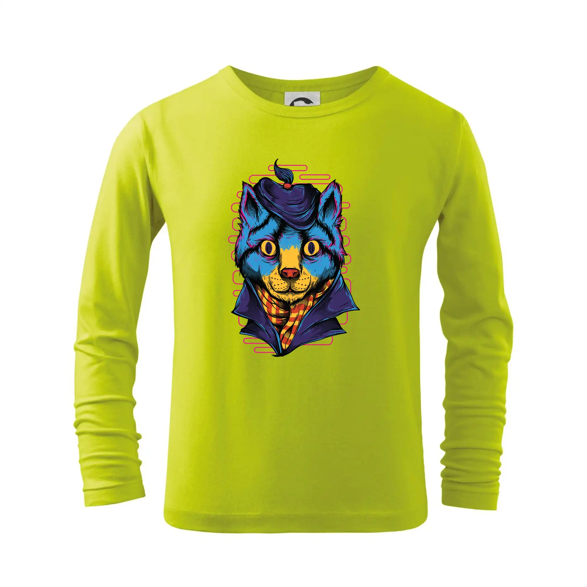 Vtipná tričká s mačkou - Kocúr sympaťák - Tričko detské Long Sleeve