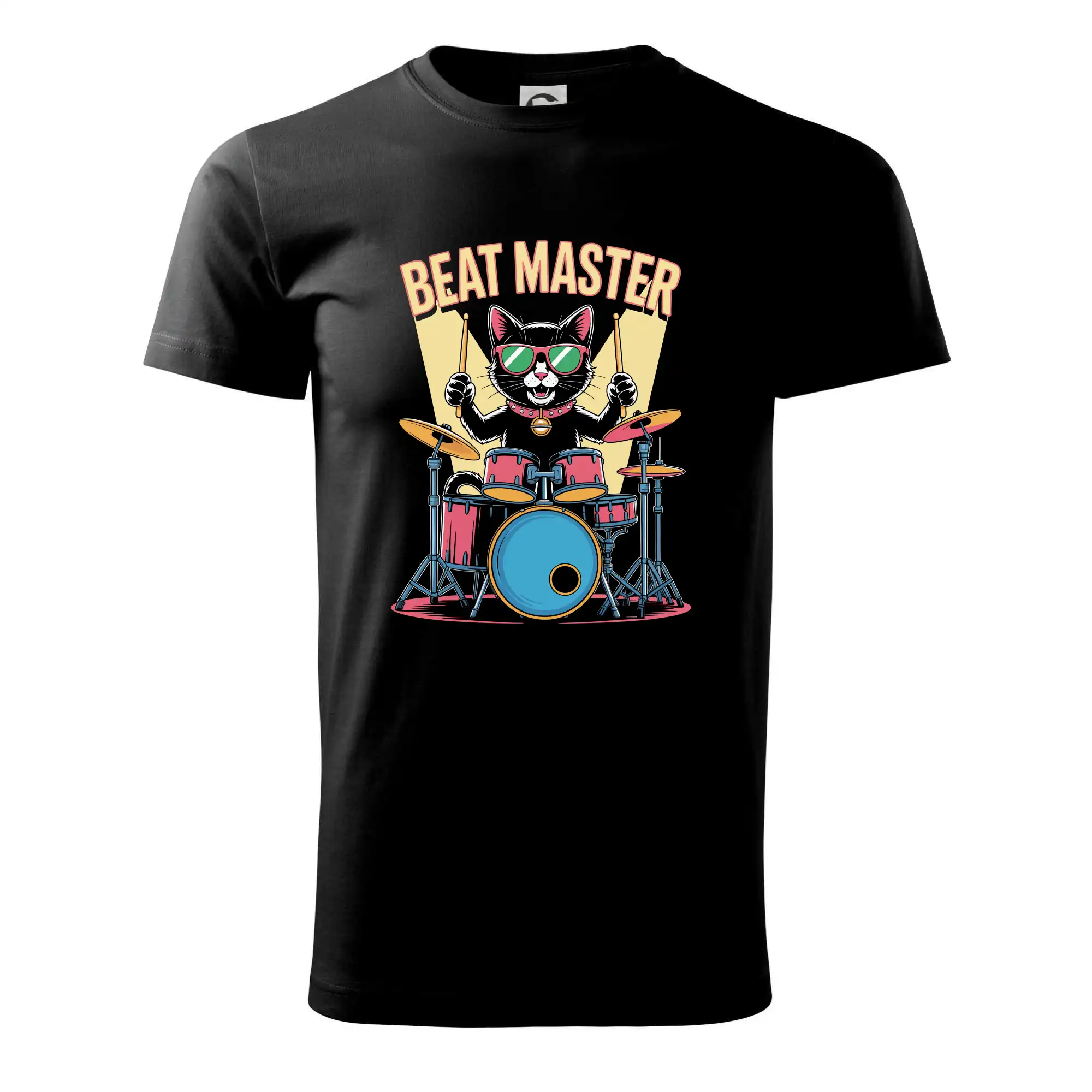 BEAT MASTER CAT - Klasické pánske tričko vyššej gramáže