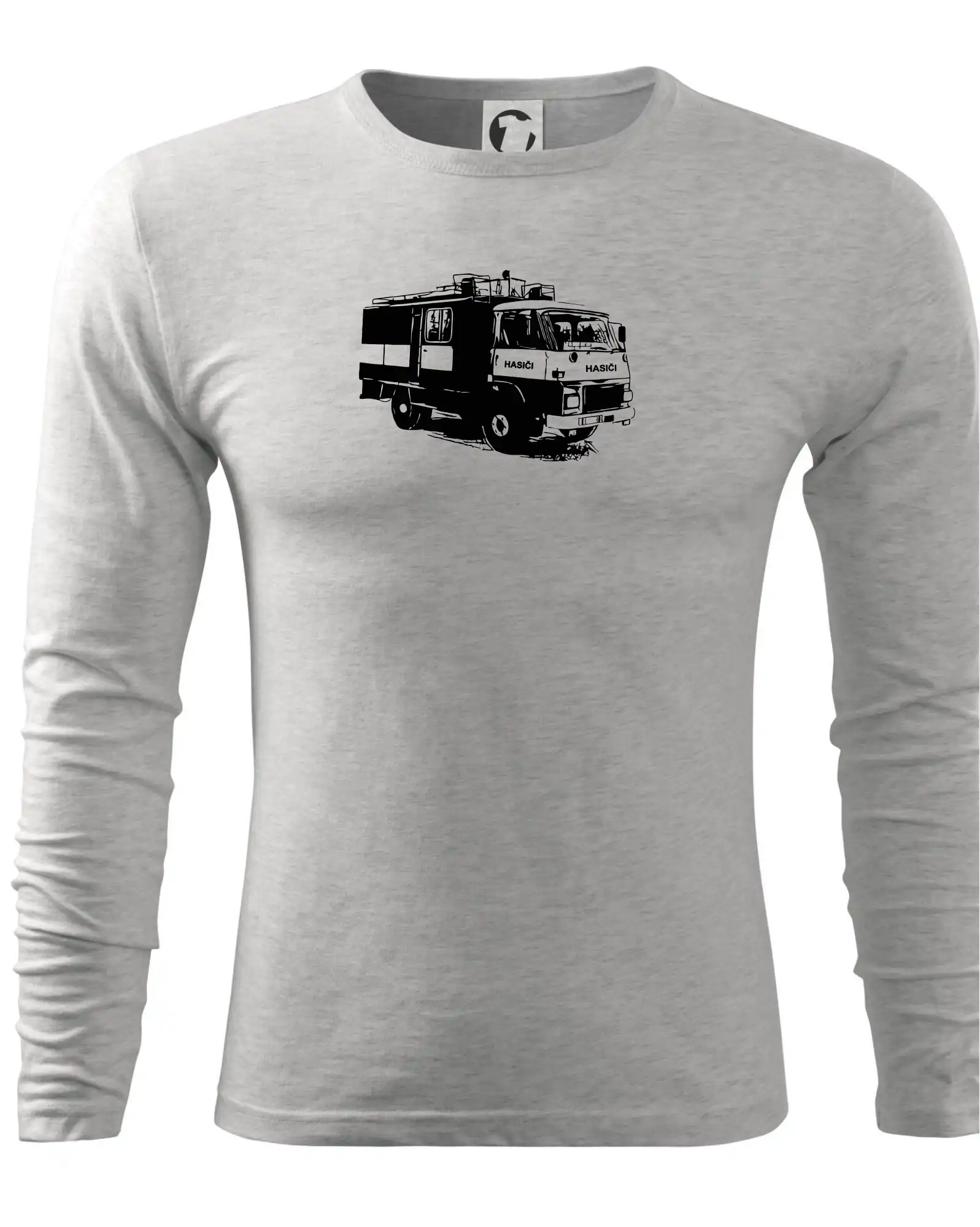 Originálne tričká pre hasičov - Hasičské auto Hasiči - Tričko s dlhým rukávom FIT-T long sleeve