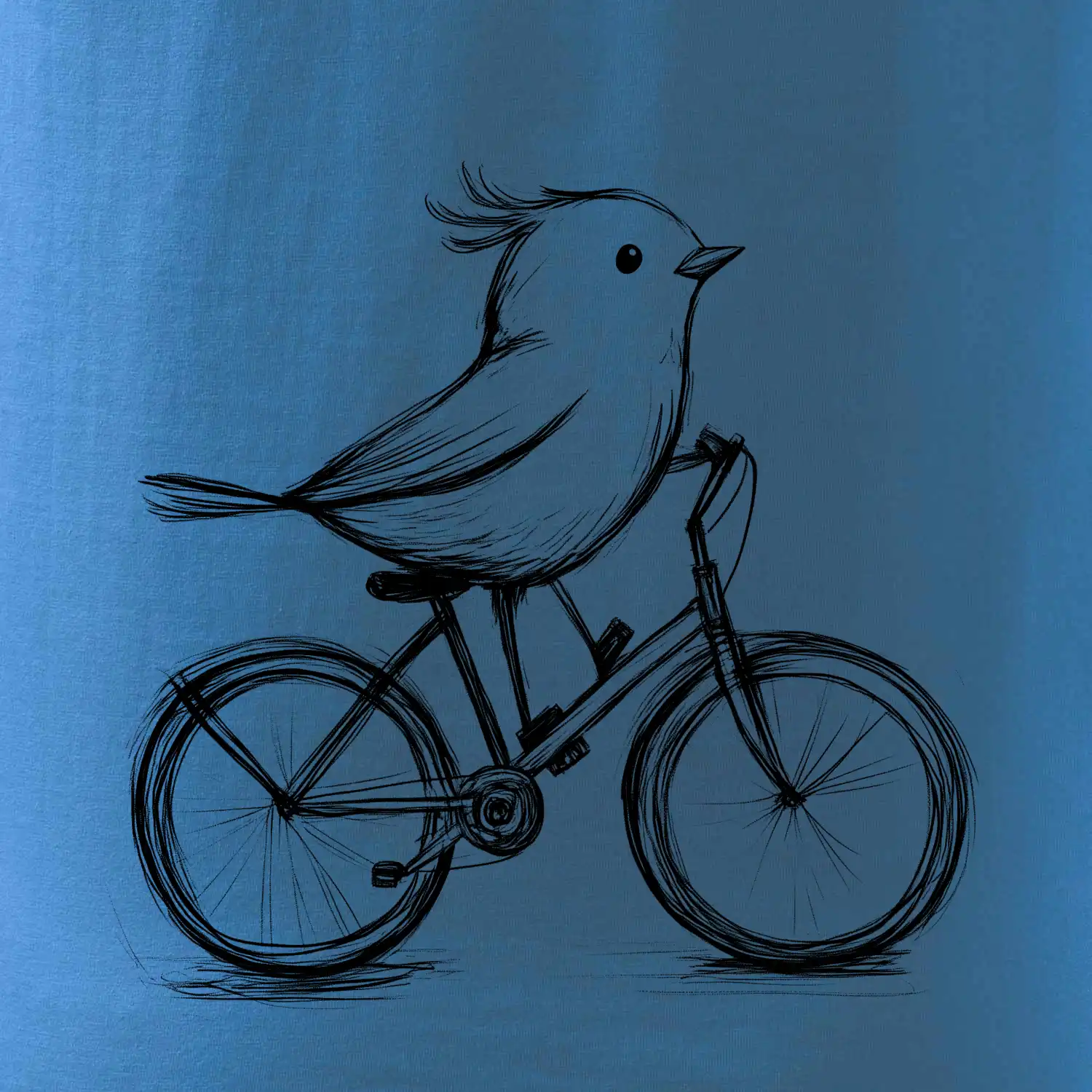 Ptáček na kole