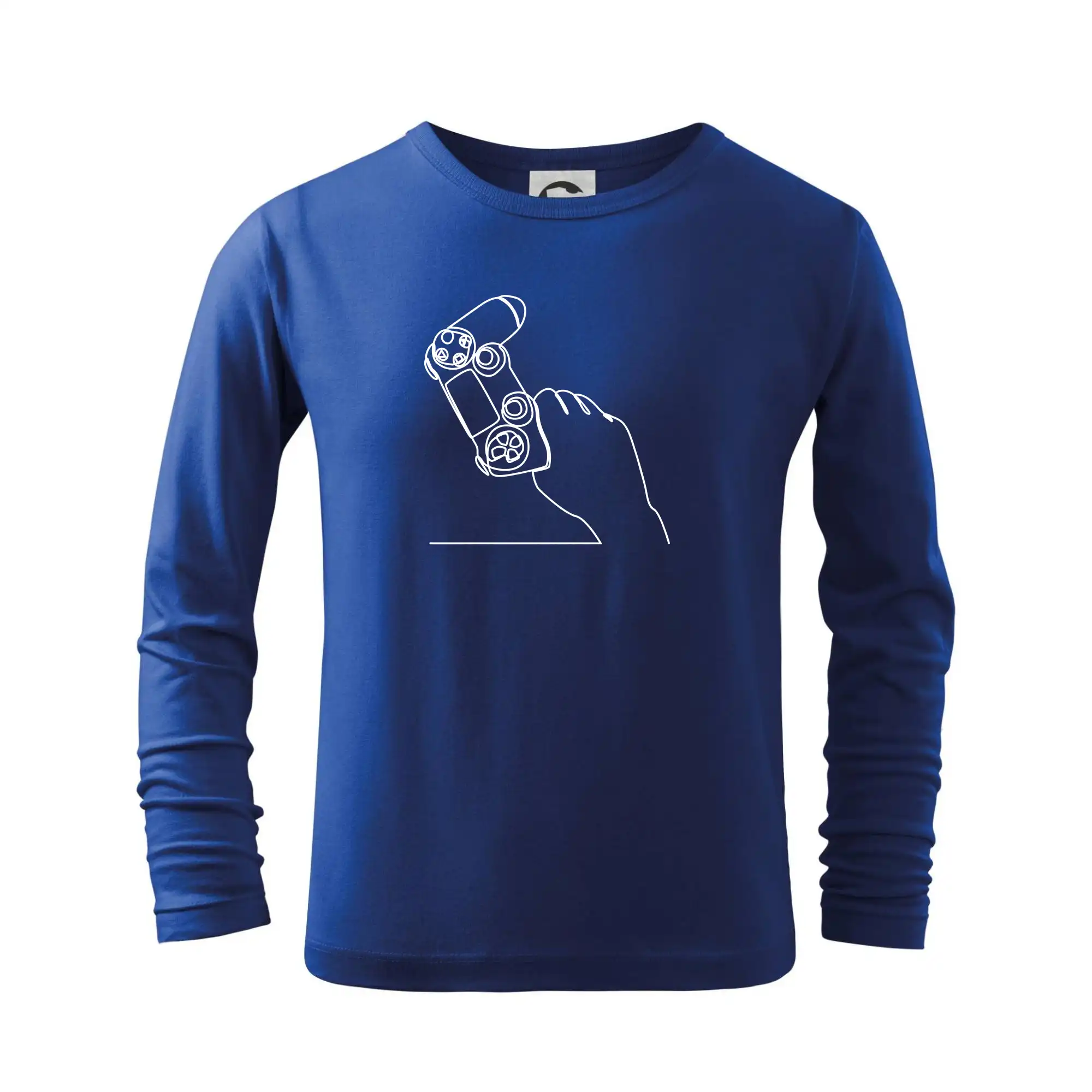 Tričká a mikiny s obrázkami jedným ťahom - Herný ovládač jedným ťahom - Tričko detské Long Sleeve