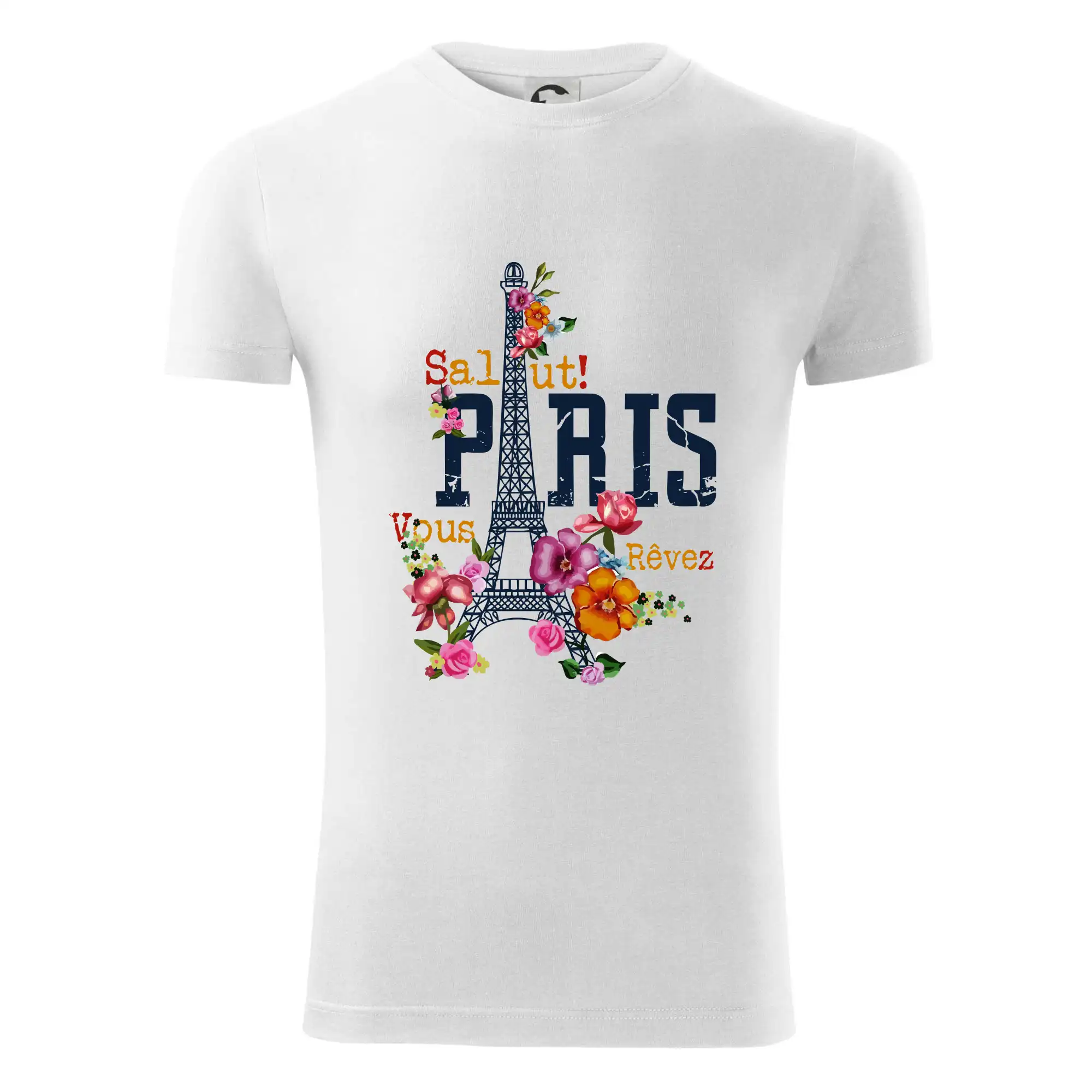 Tričká Francúzsko - Paris salut vous revez - Viper FIT - Pánske zúžené tričko