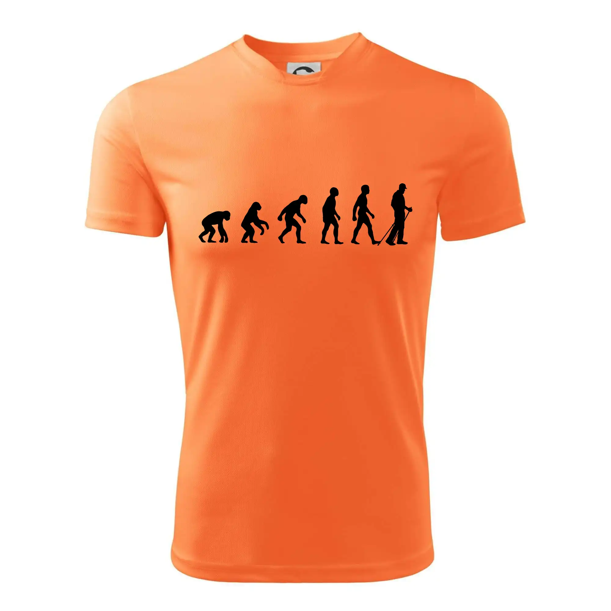 Tričká s potlačou evolúcia - Evolúcia Nordic walking - Detské tričko športové