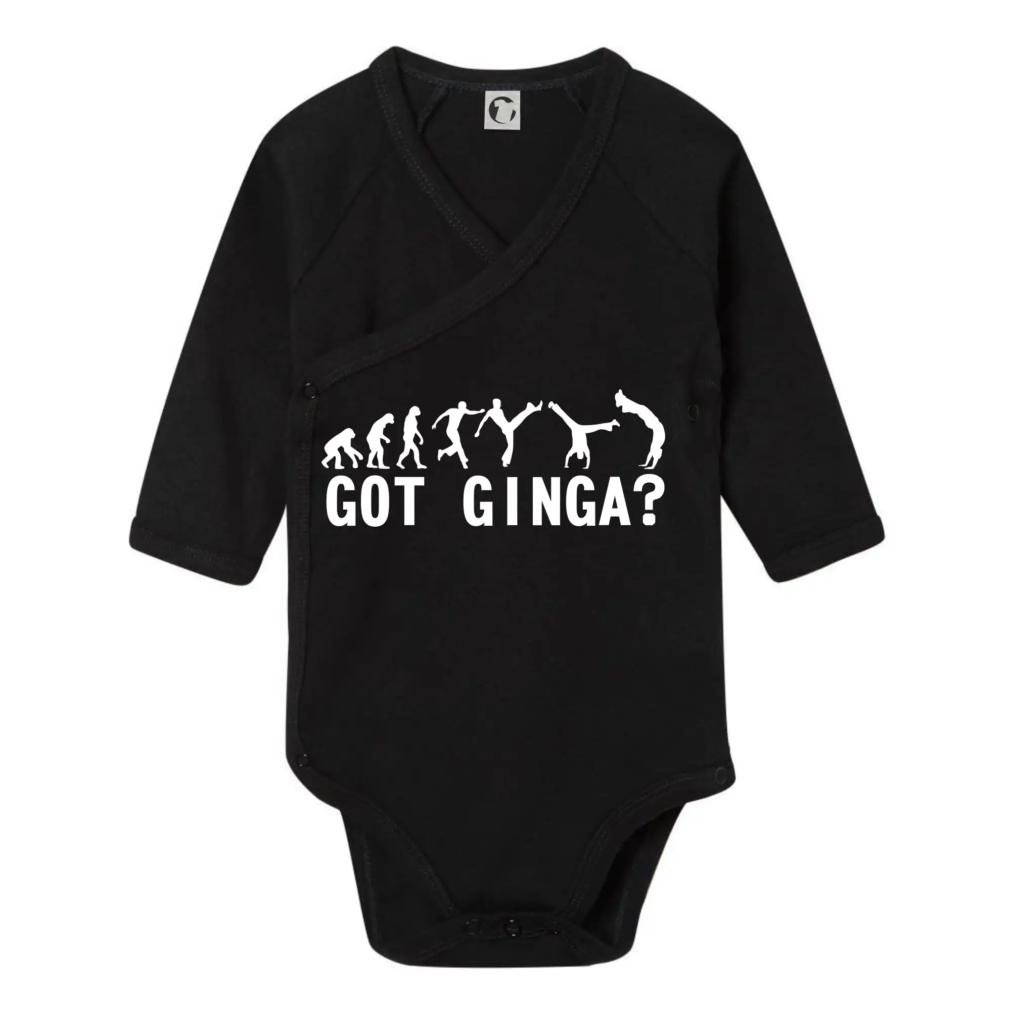 Tričká Capoeira - Capoeira - Got Ginga - Body zavinovacie s dlhým rukávom