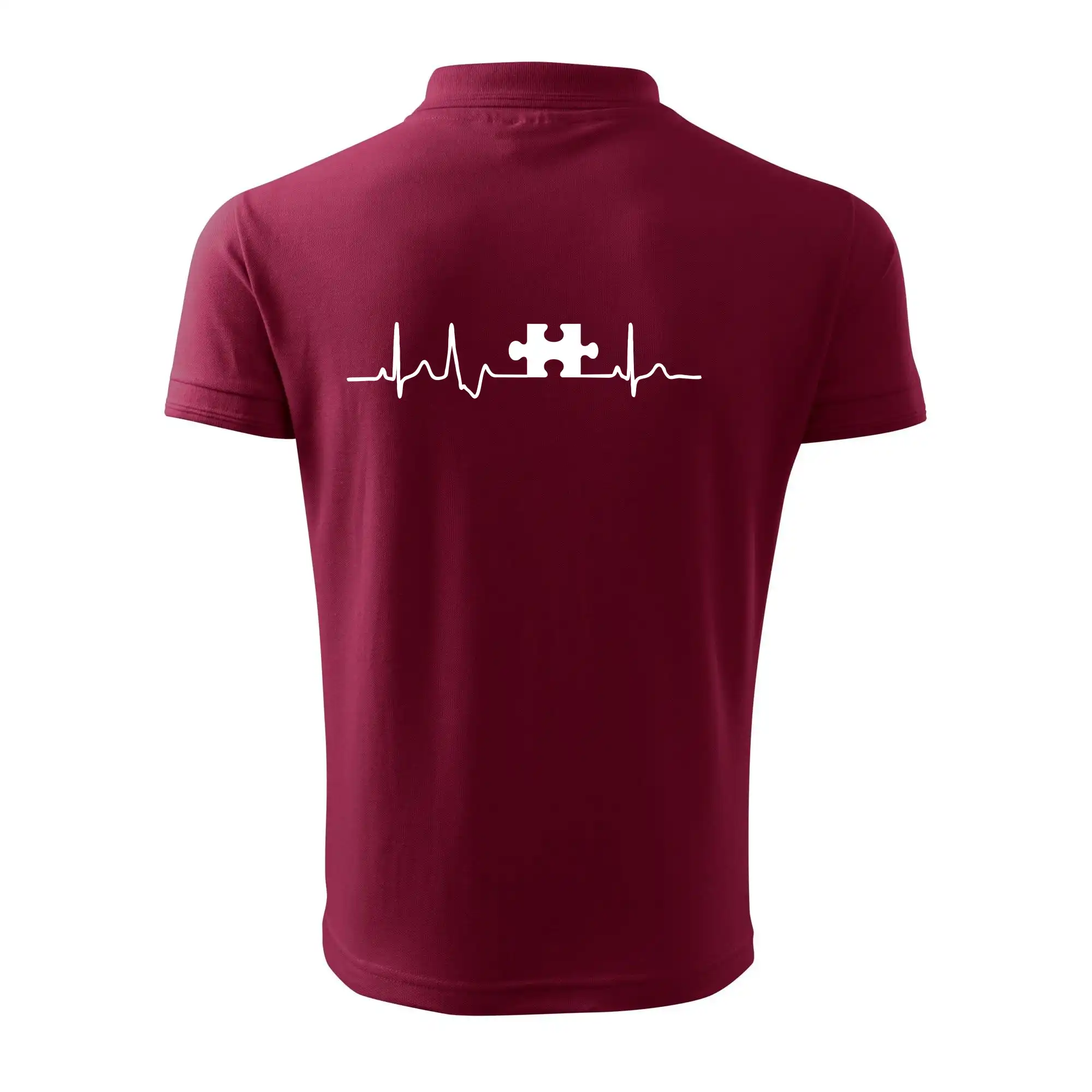 Tričká pre zamilovaných - EKG puzzle párové - Polokošeľa pánska Pique Polo 203