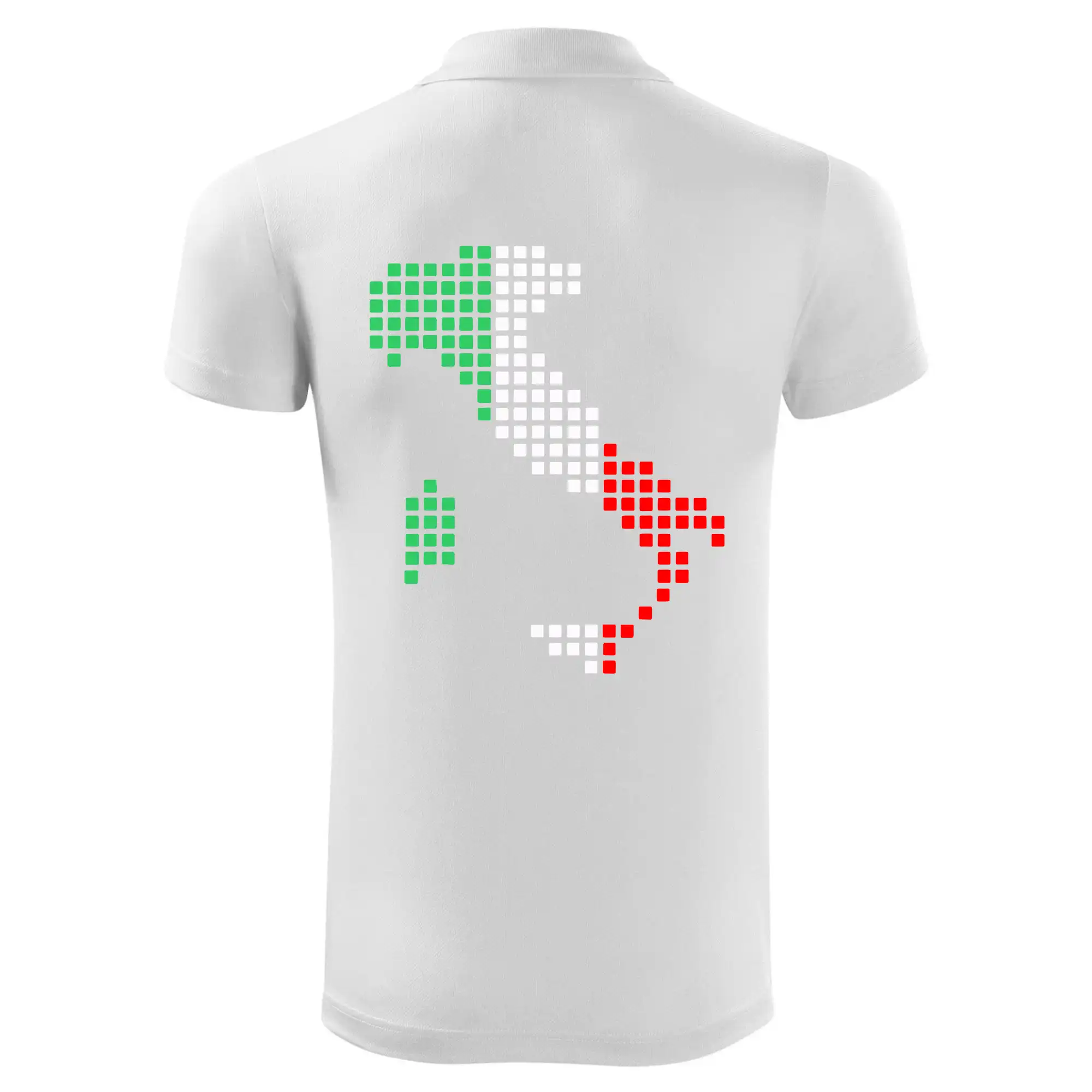 Itálie obrys vlajka