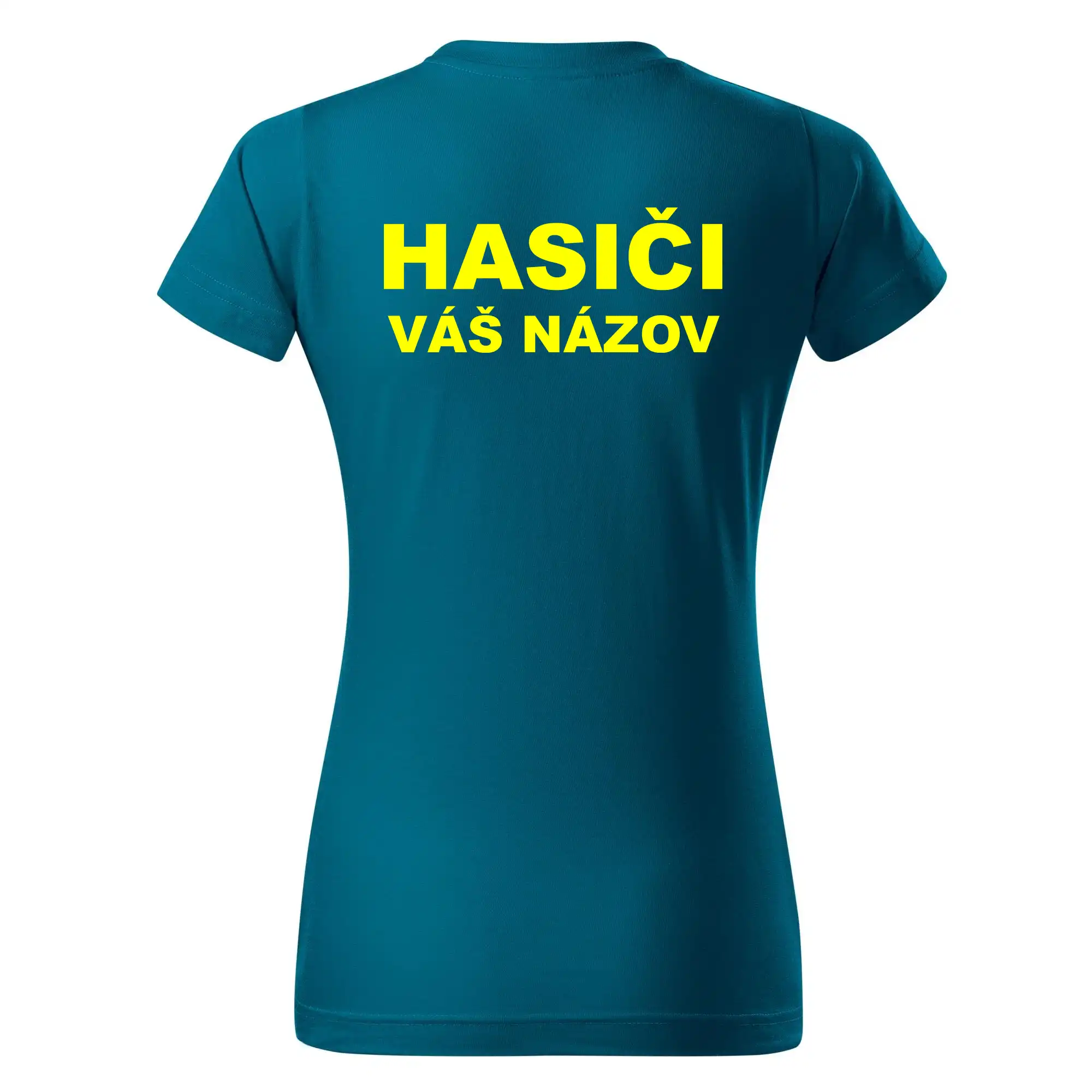 Hasiči - žltý nápis - váš názov zboru
