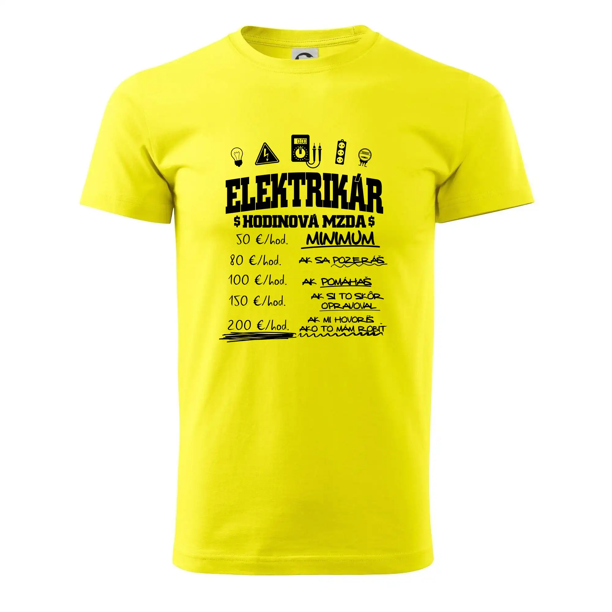 Hodinová mzda elektrikár SK