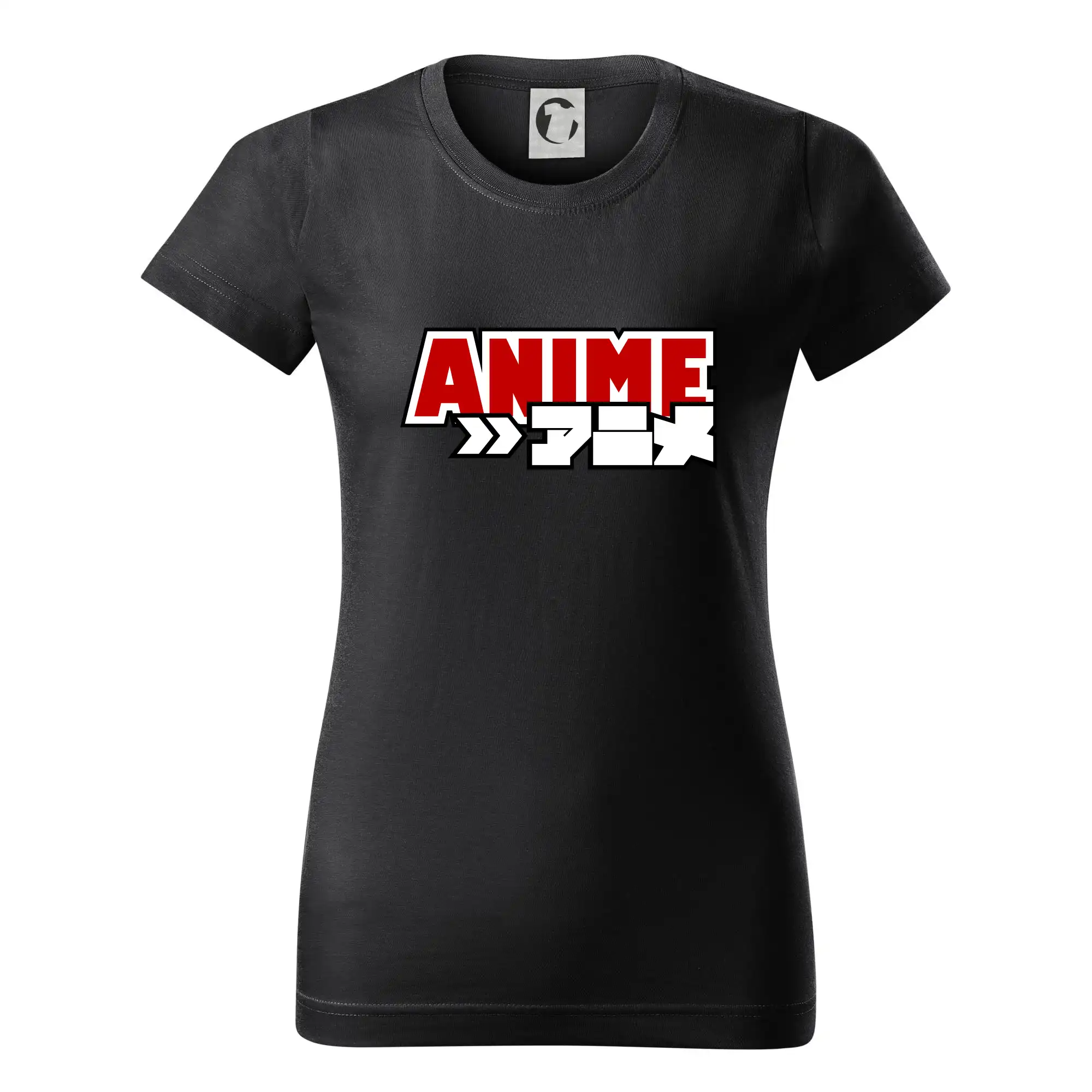Ostatné nápisy - Anime nápis červený - Dámske tričko basic - ľahko voľnejšie a dlhšie