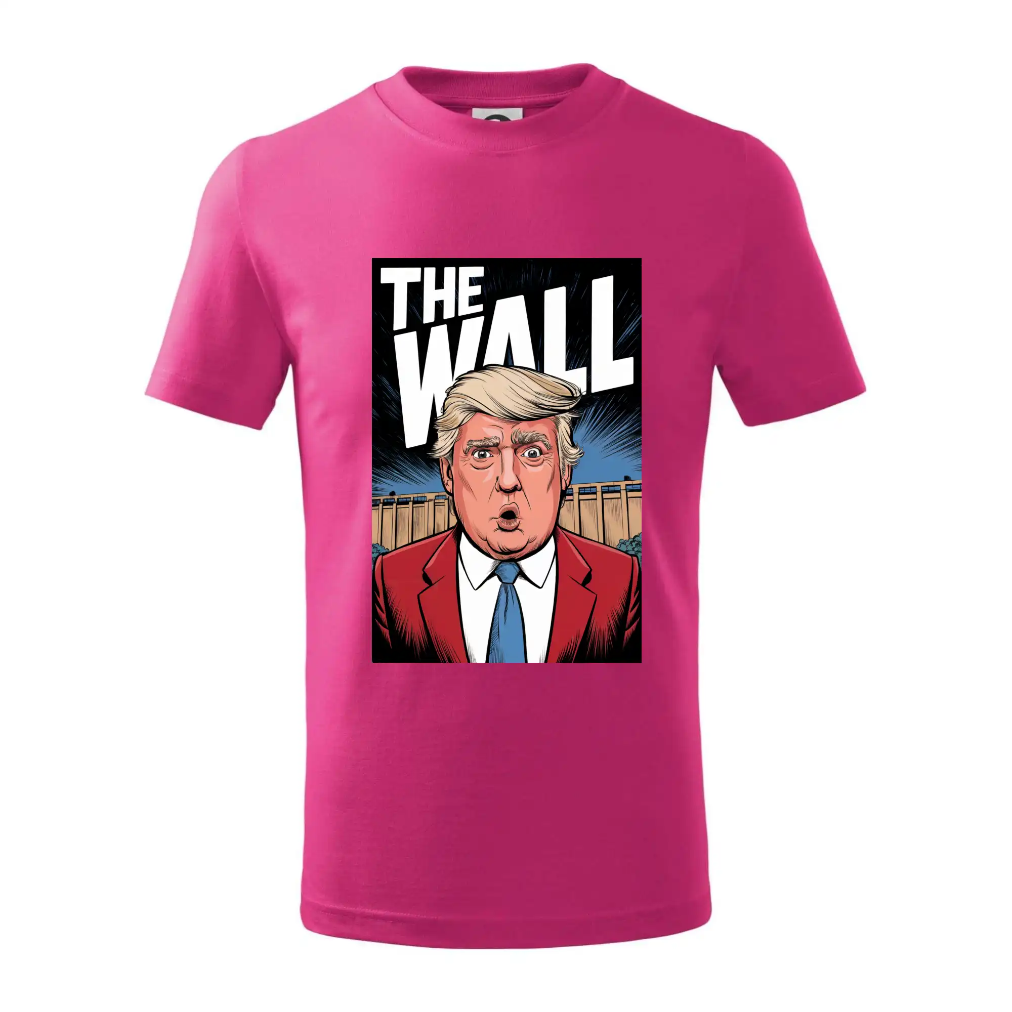 Politické tričká - The wall Trump - Tričko detské bavlnené