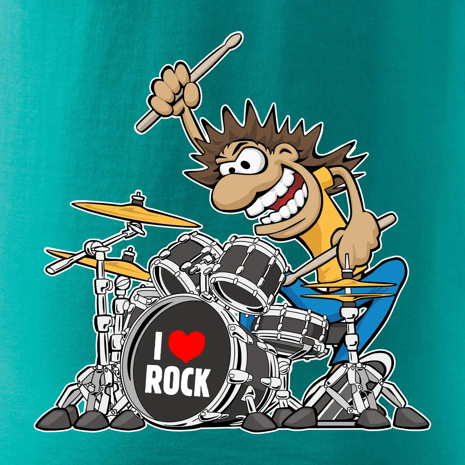 I love rock bubeník