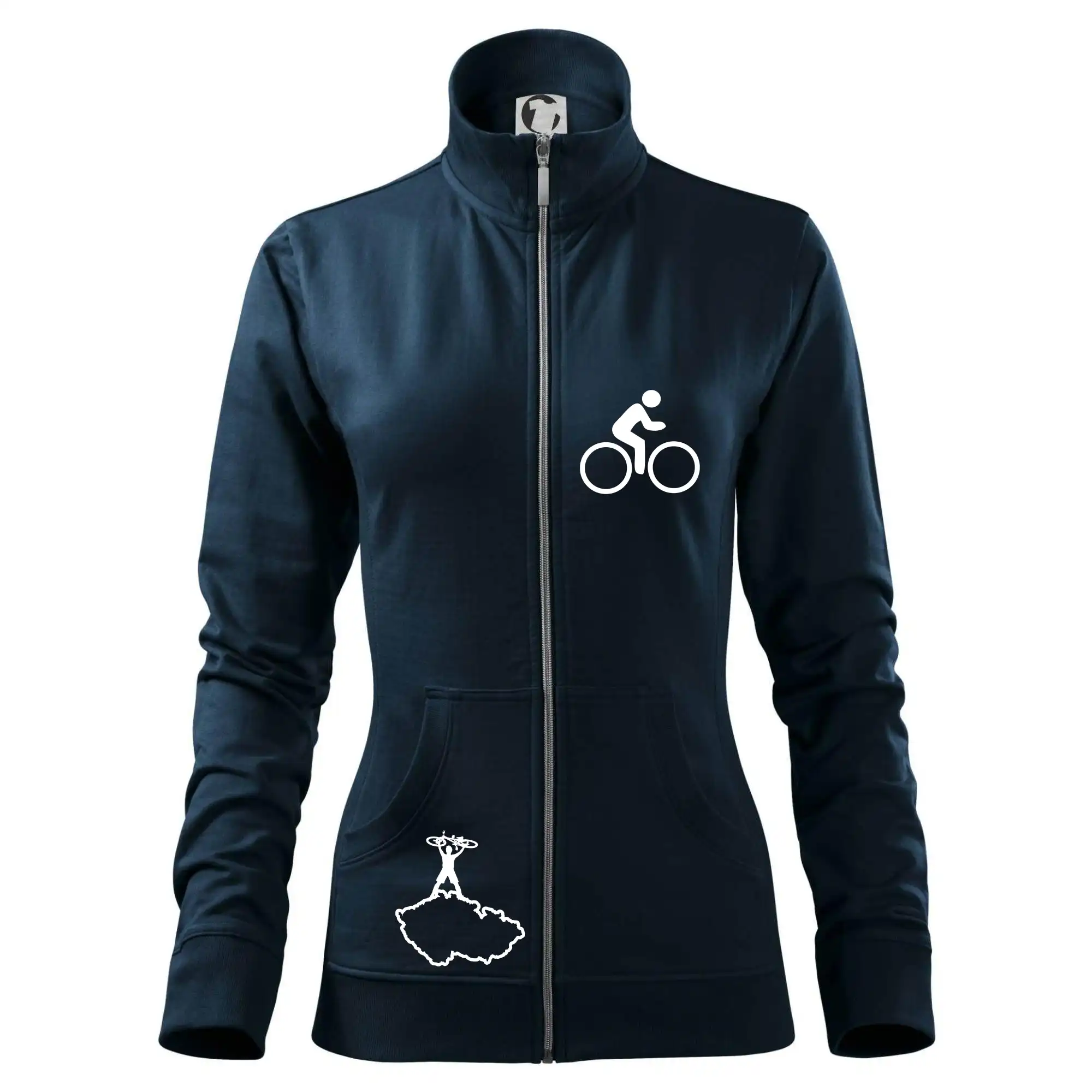 Mapa ČR + kolo na prsu