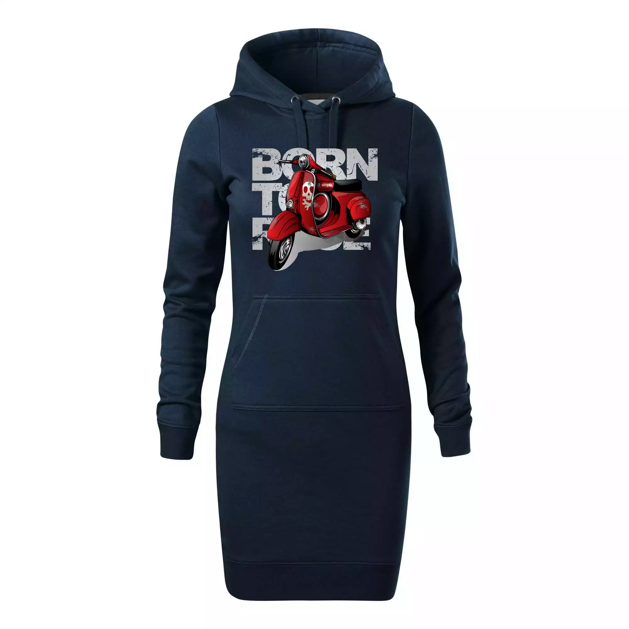 Scooter born to ride red