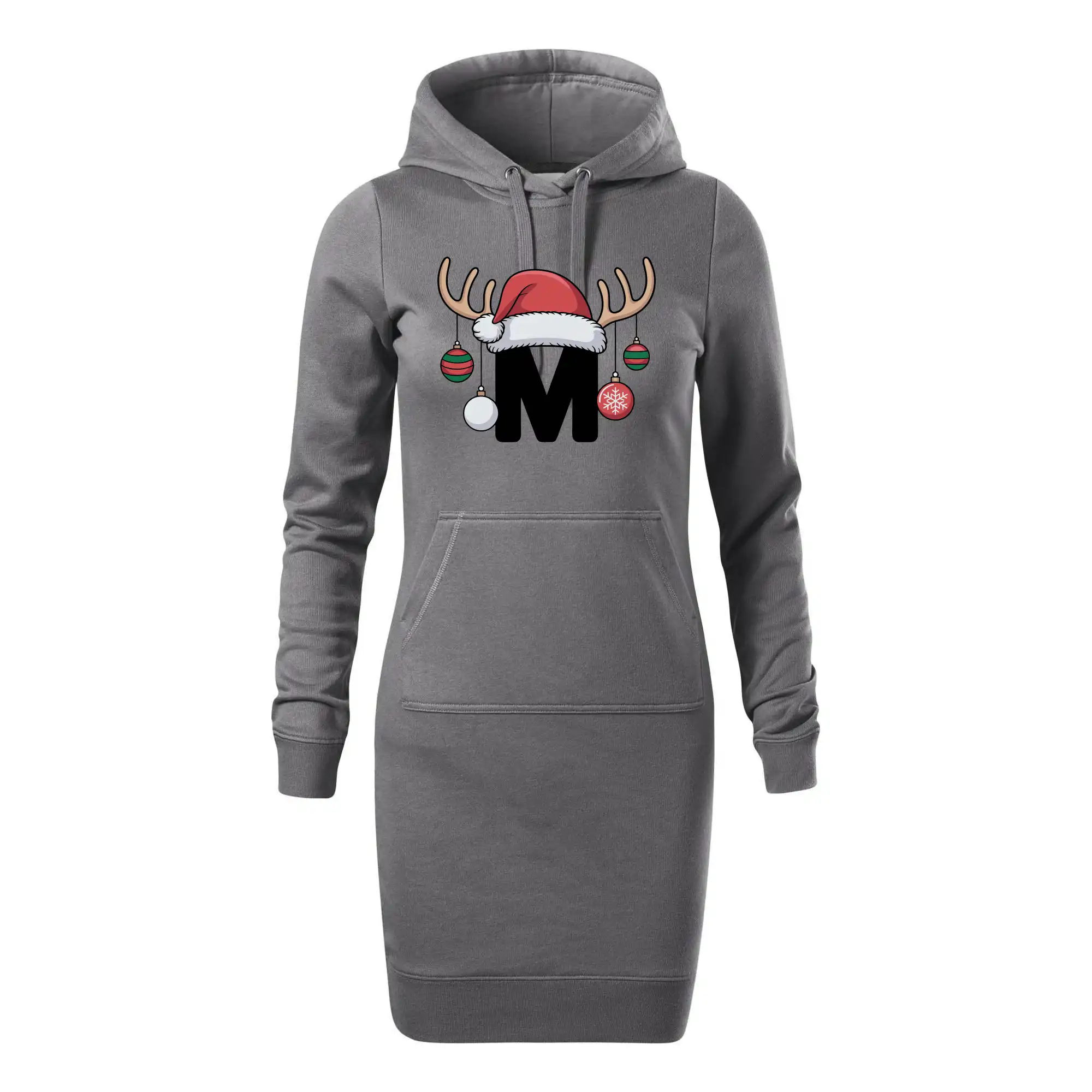 Vanoční rodinná trička - písmeno a čepice