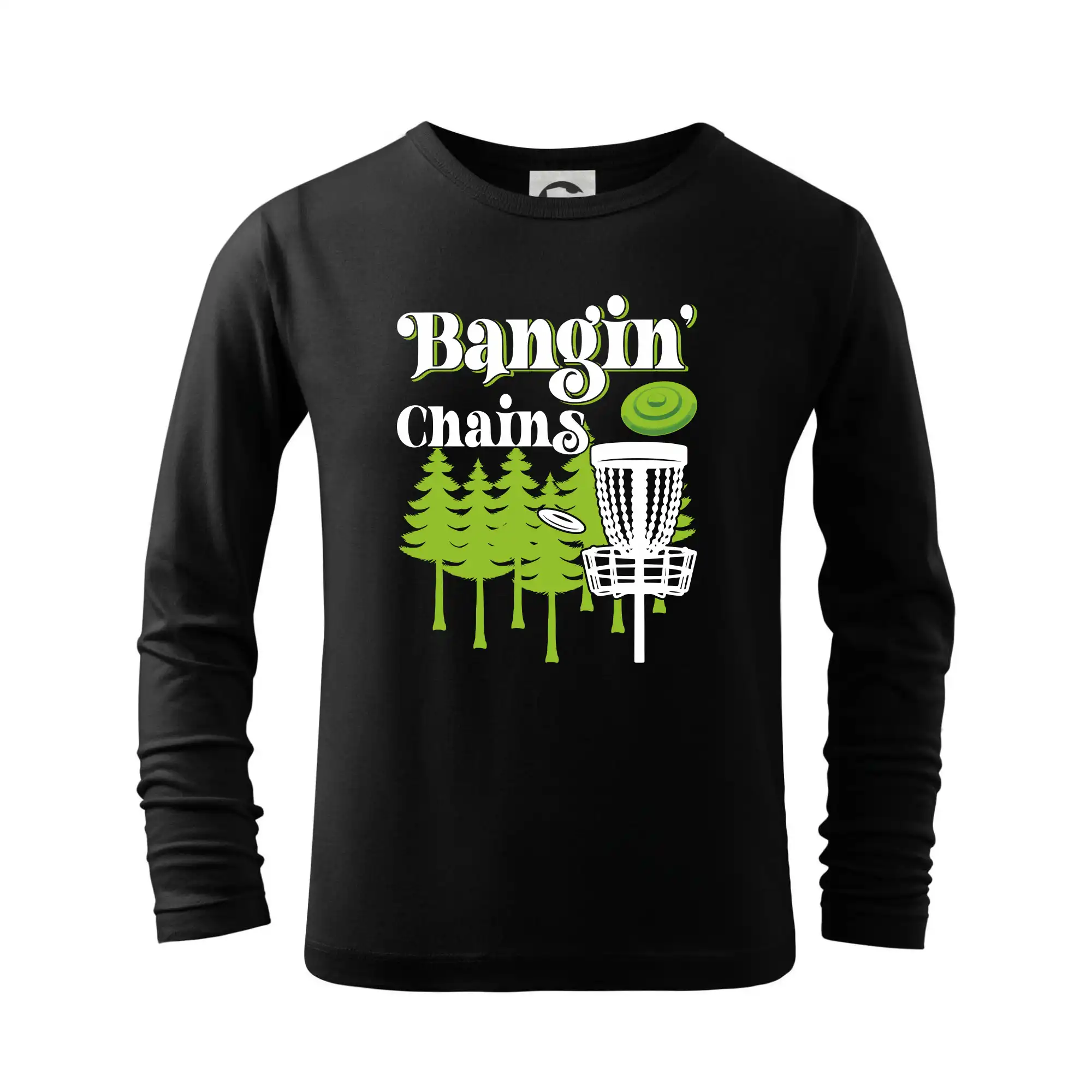 Bangin chains disc golf - Tričko detské Long Sleeve