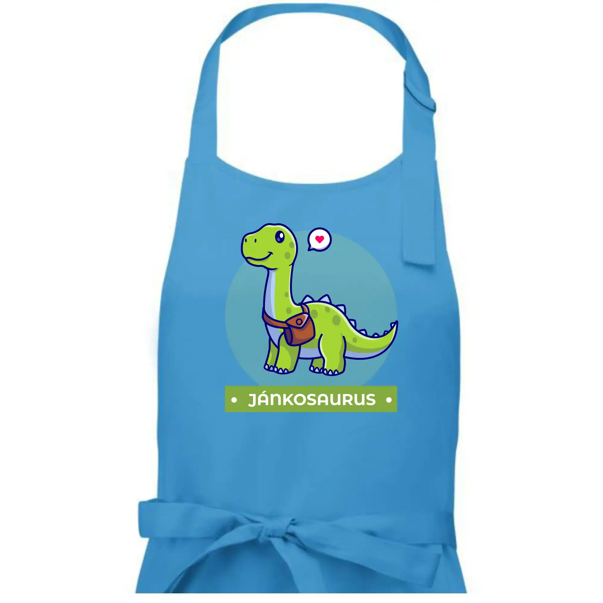 Detské tričká, mikiny a body s originálnymi potlačami | Veselé motívy pre chlapcov aj dievčatá - Dinosaurie mená - zelený dinosaurus - Pánska zástera na varenie