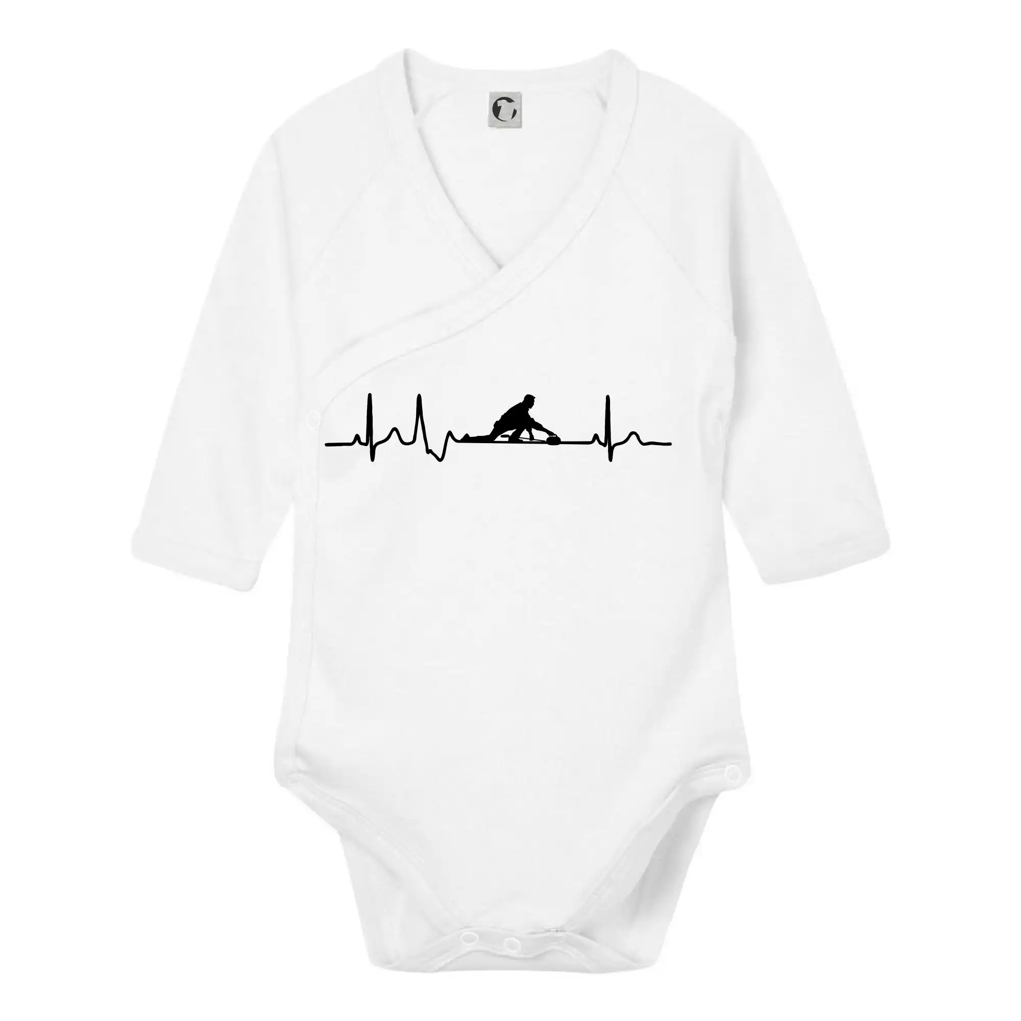 Ostatné športy - EKG curling - Body zavinovacie s dlhým rukávom