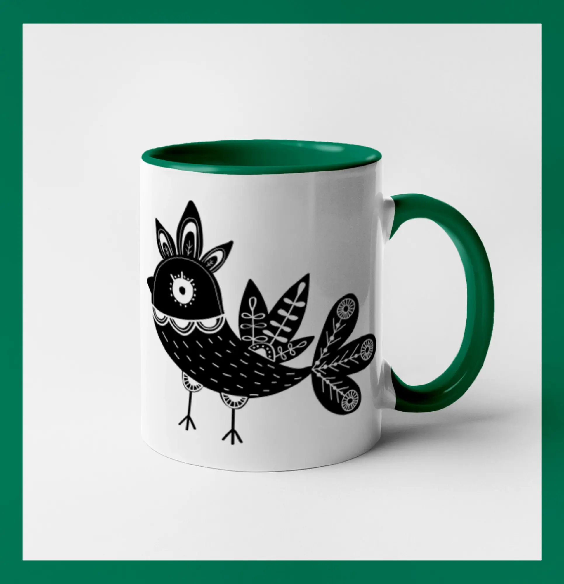 Vtáčik čiernobiely folklór