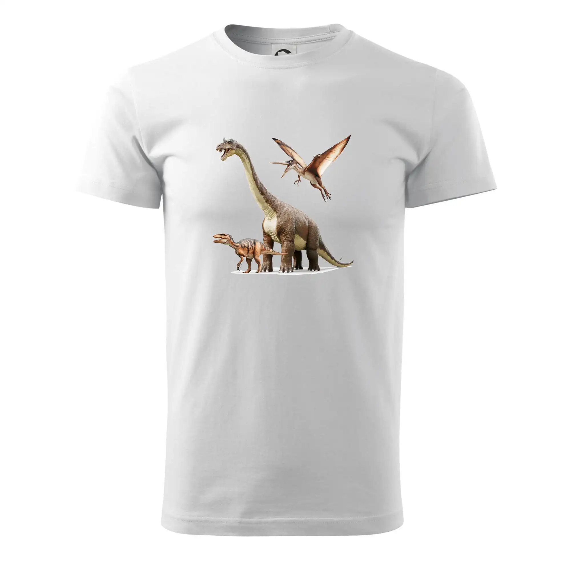 Tričká so zvieratami - Fotka s dinosaurami - Klasické pánske tričko vyššej gramáže