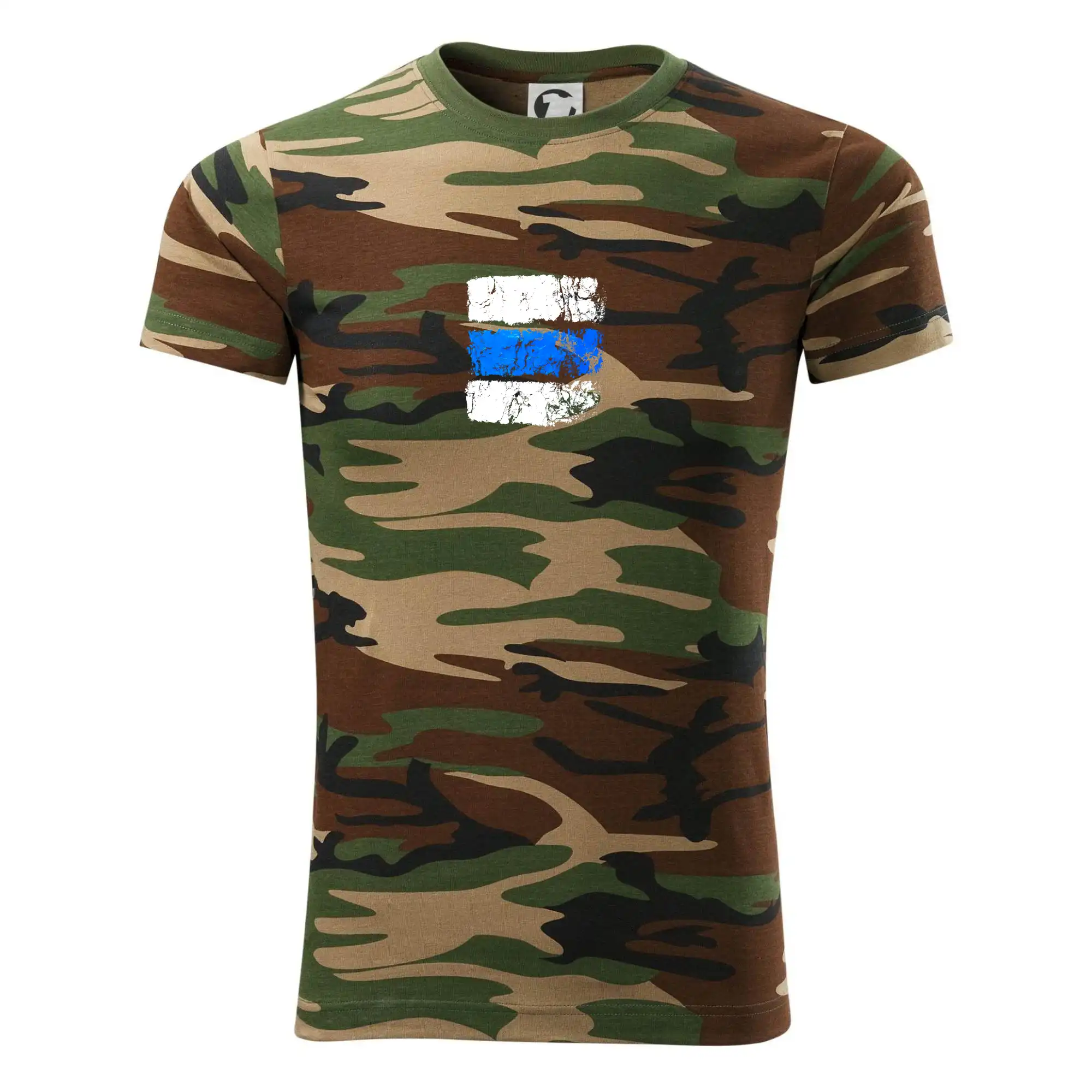 Trička pre cestovateľov - Turistická značka - modrá - Army CAMOUFLAGE