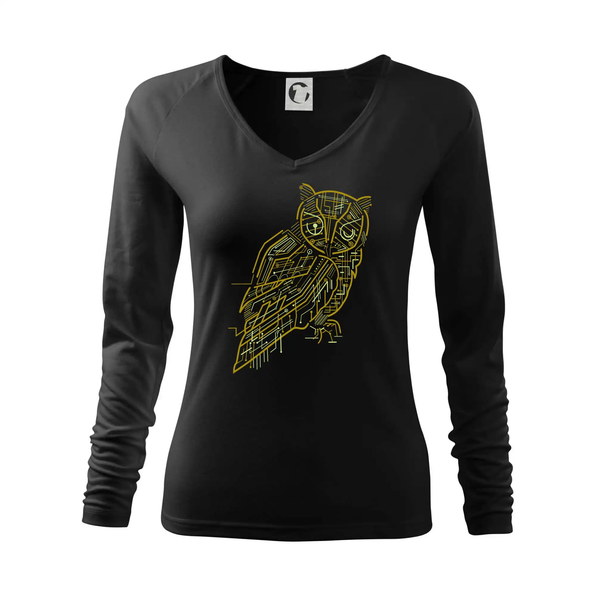 Grafické tričká - Electrical Owl - Tričko dámske Elegance