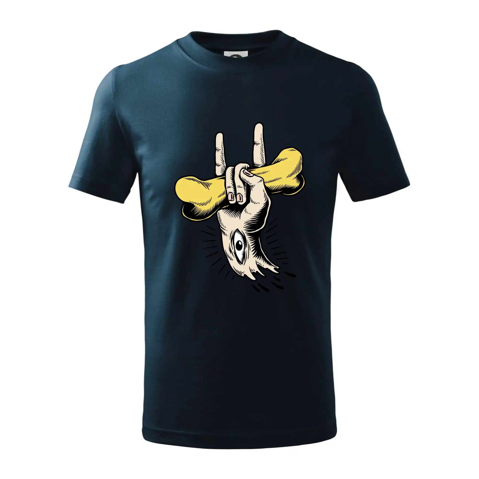 Rocková ruka kost a oko