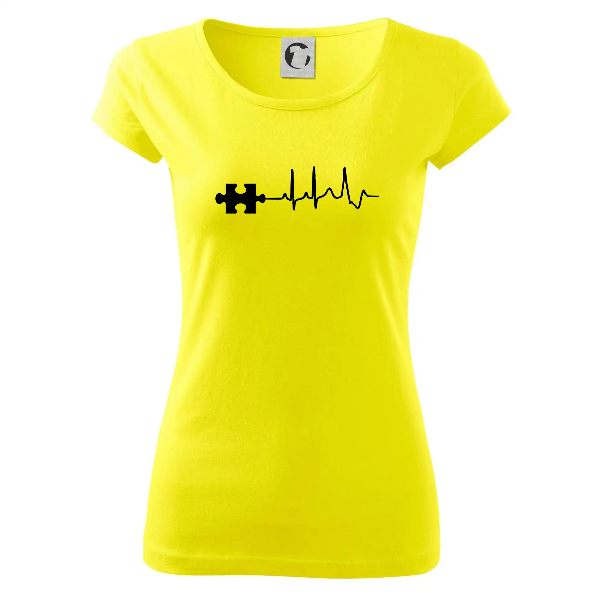 Tričká pre zamilovaných - EKG puzzle rozpojené - Dámske tričko Pure