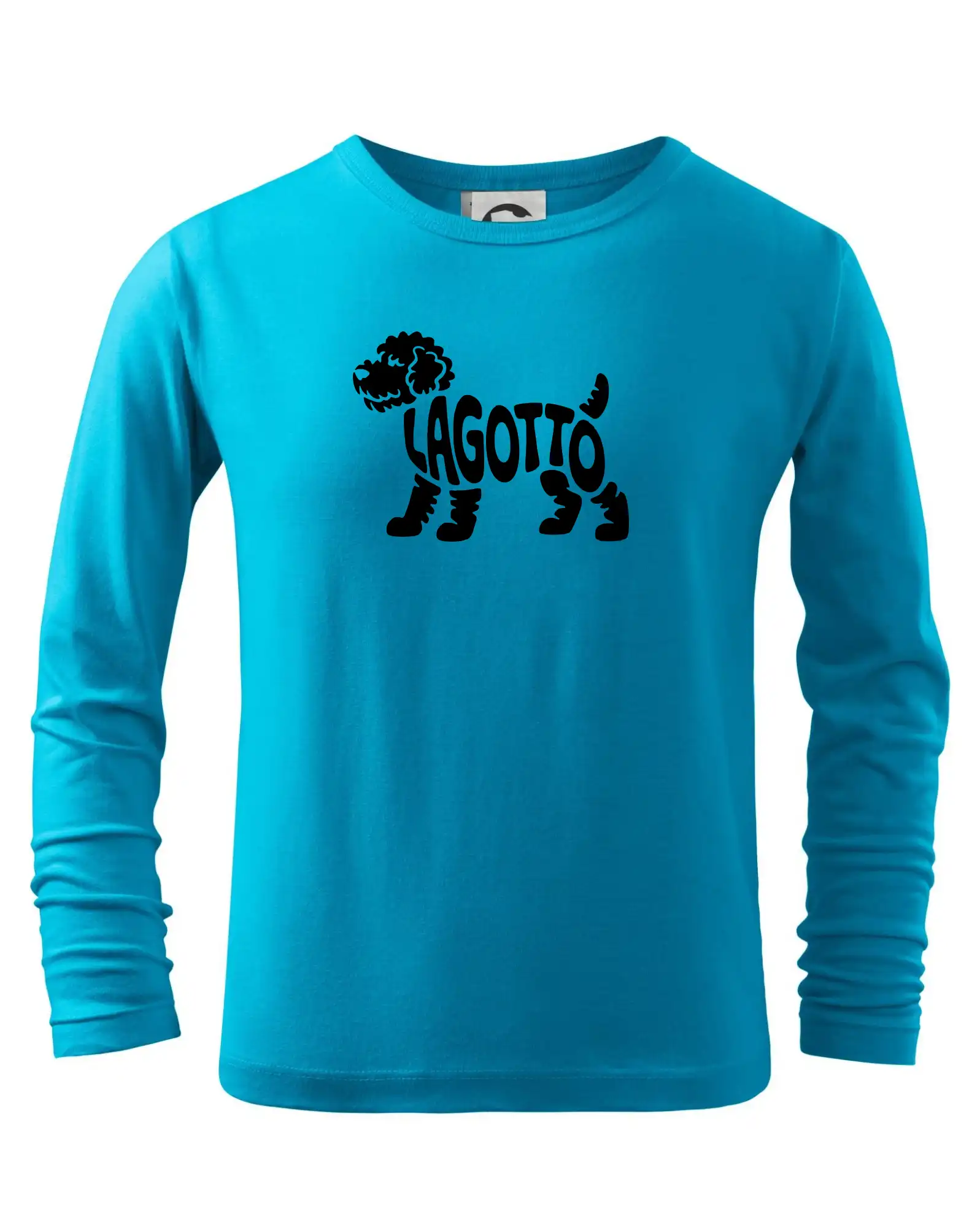 Ostatné psie plemená - Lagotto nápis v tele - Tričko detské Long Sleeve
