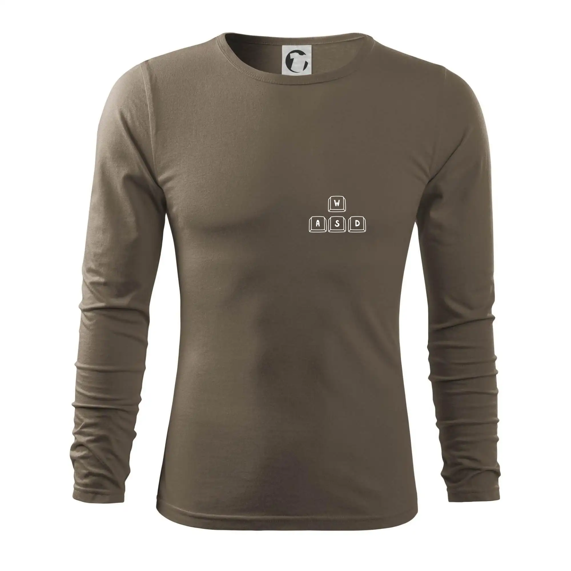 Tričká pre ajťákov - WASD klávesy - prso - Tričko s dlhým rukávom FIT-T long sleeve