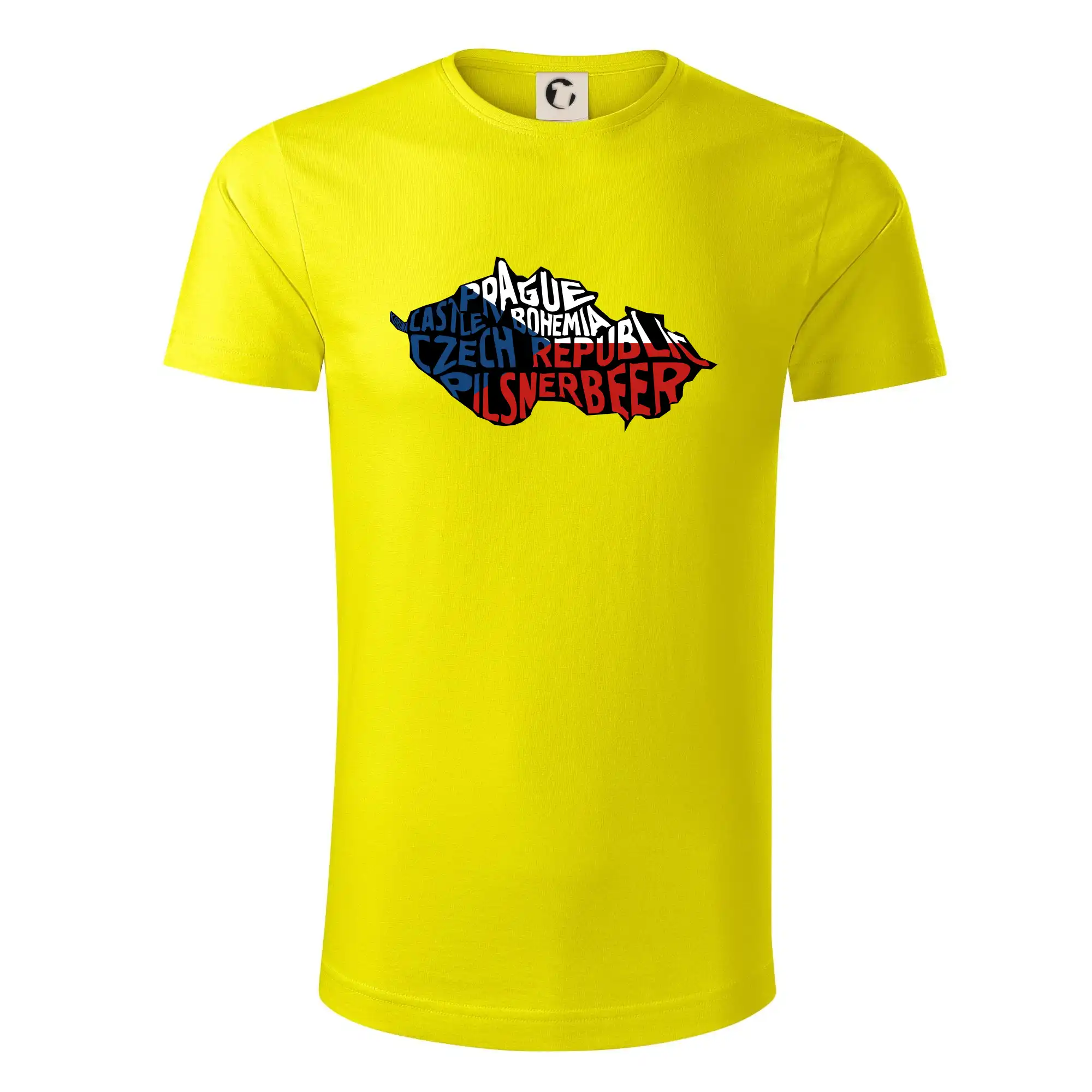 Mapy - názvy miest - Česko - Tričko z organickej bavlny