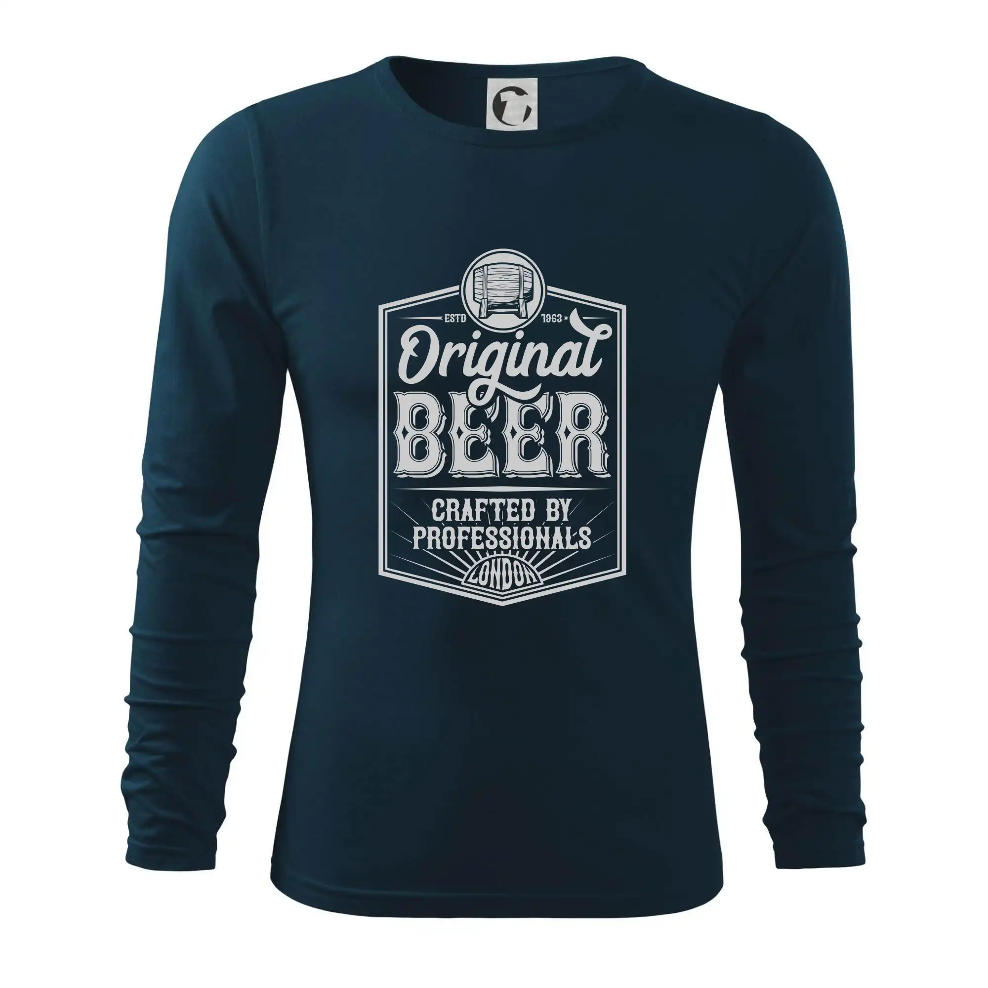 Vtipná tričká pre pivárov - Original beer - Tričko s dlhým rukávom FIT-T long sleeve