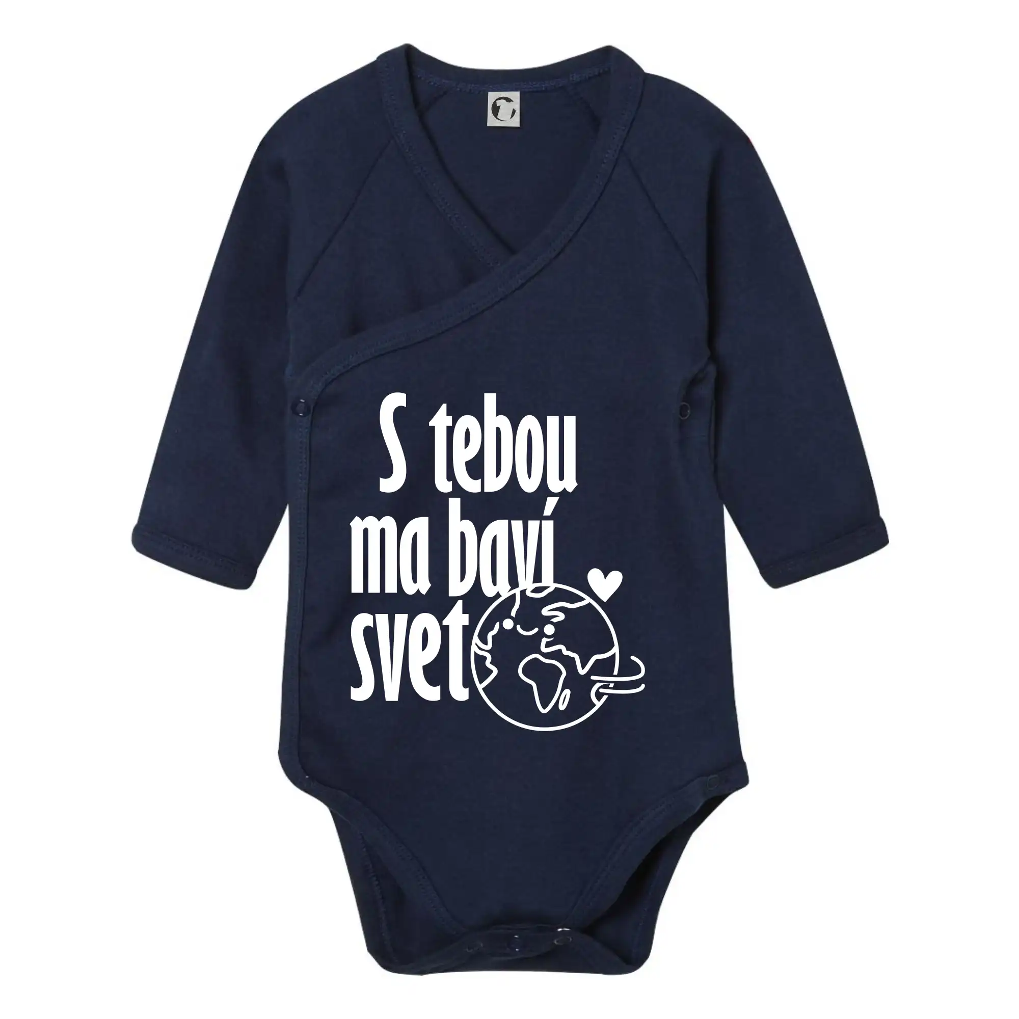 S tebou ma bavi svet SK - Body zavinovacie s dlhým rukávom