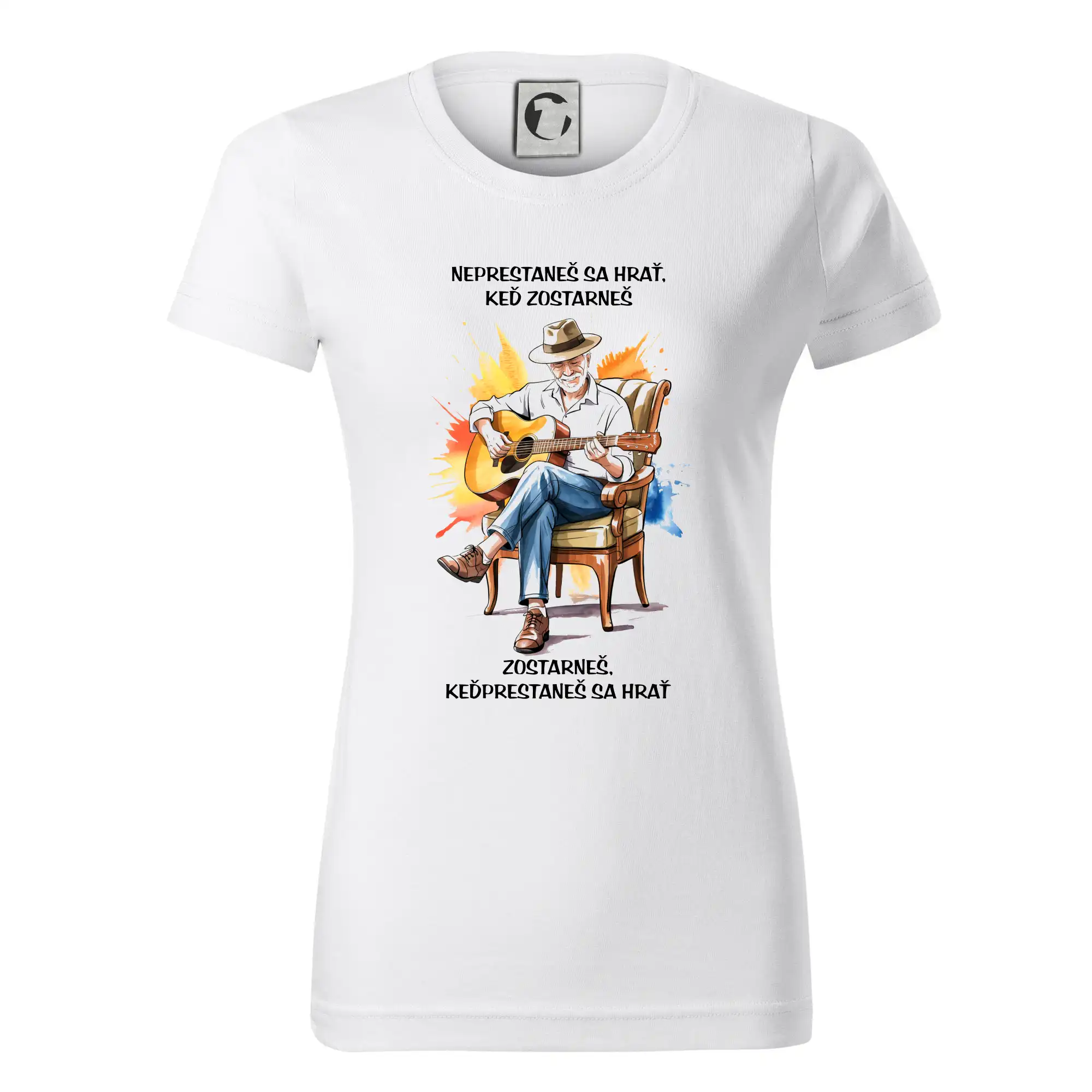 Neprestaneš hrať,keď zostarneš - Dámske tričko basic - ľahko voľnejšie a dlhšie