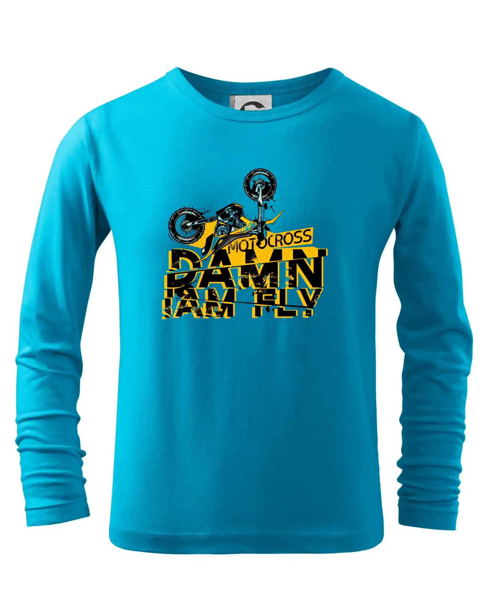 Motocross tričká - Motocross damn iam fly - Tričko detské Long Sleeve