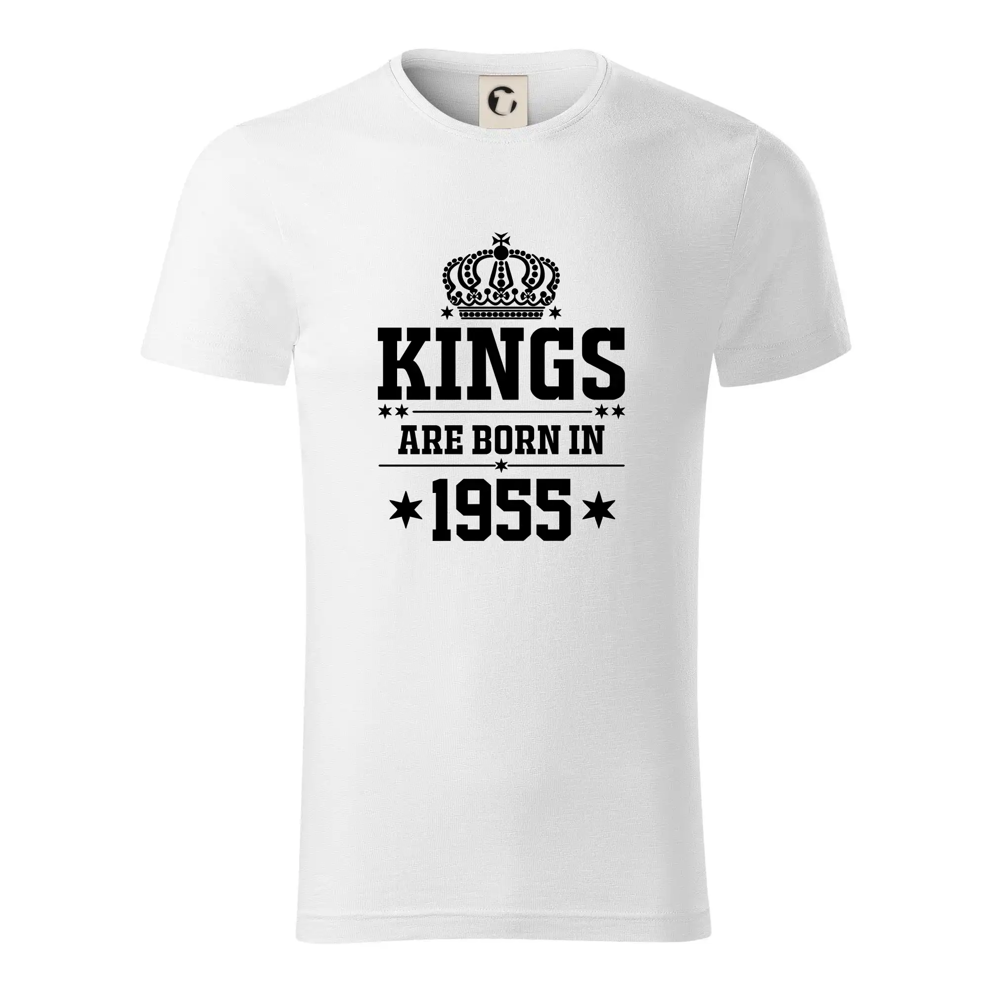 Tričká k narodeninám - Kings are born in 1955 - Tričko z organickej bavlny