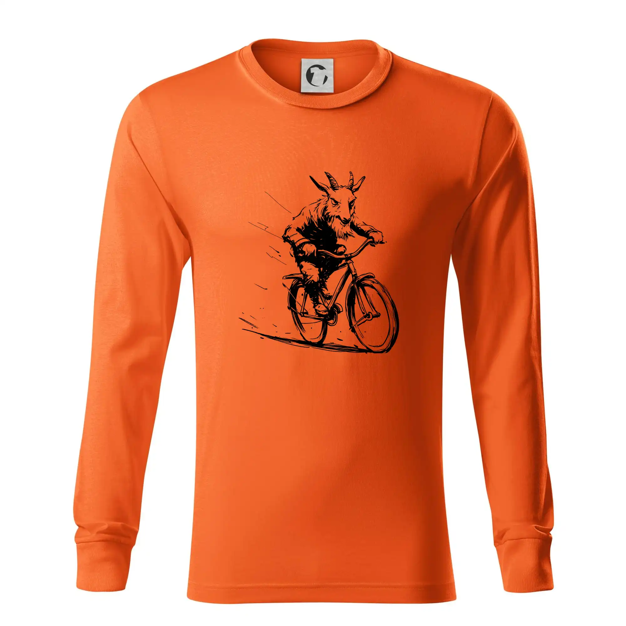 Tričko ako darček pre cyklistu - Drsný cap na bicykli - Tričko s dlhým rukávom LS R05