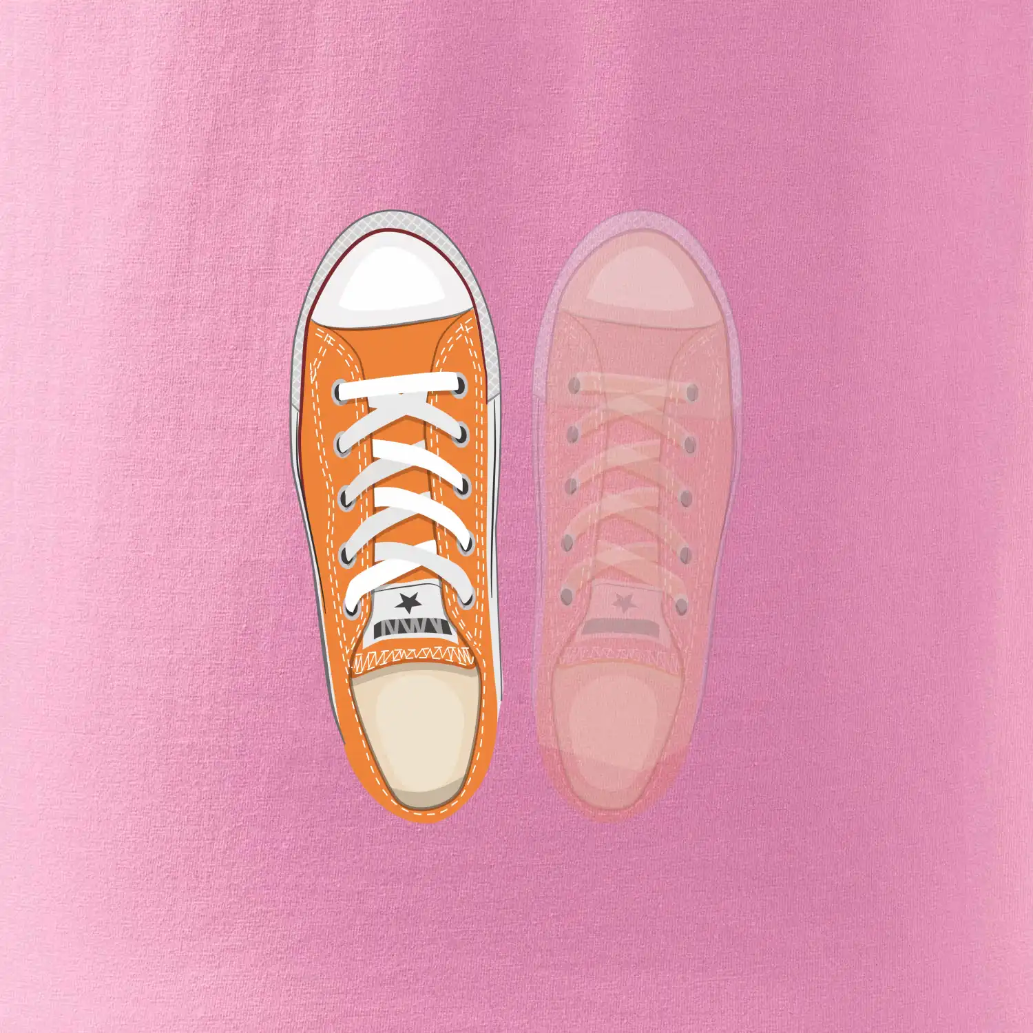 Párové boty - oranžové