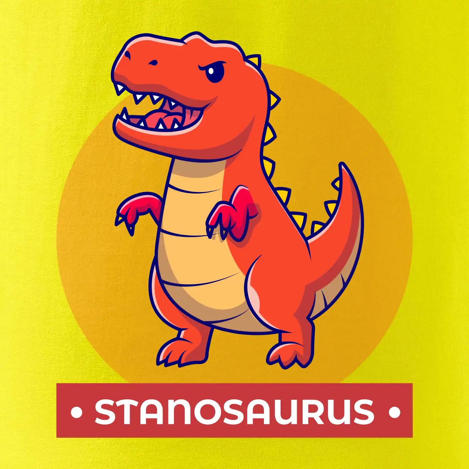 Dinosaurie mená - oranžový dinosaurus SK