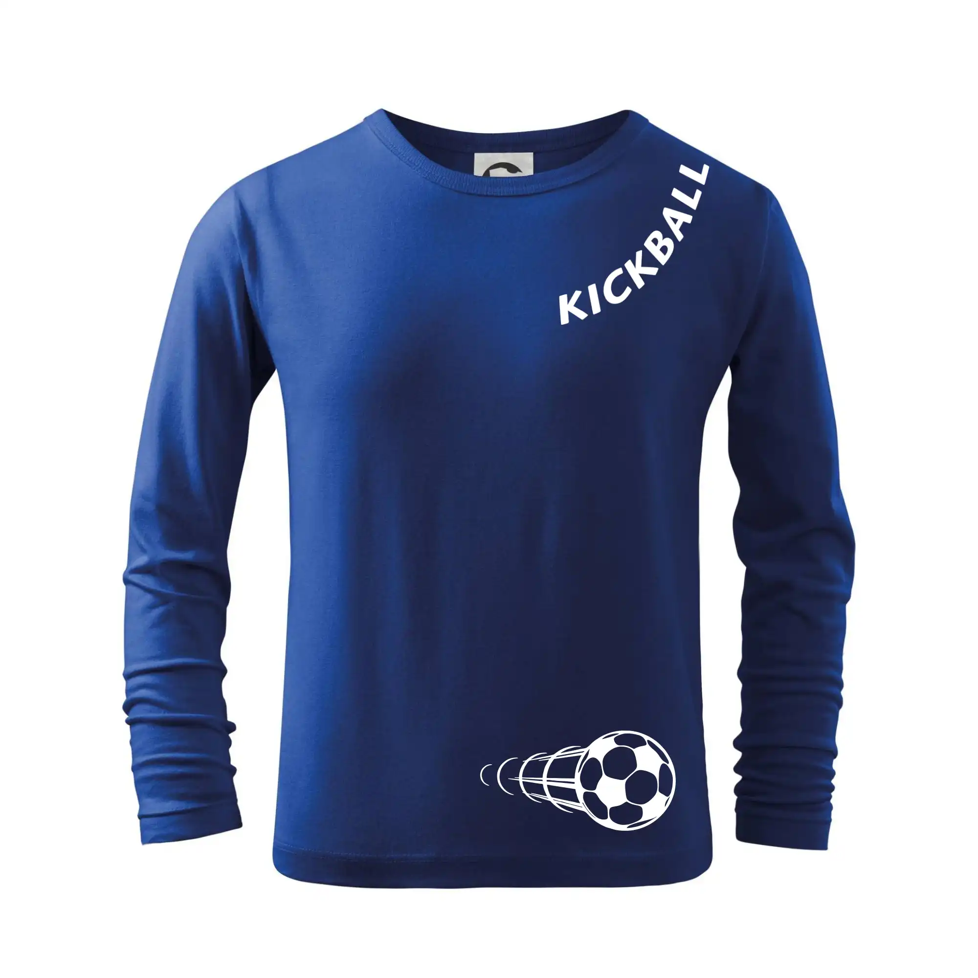 Kickball nápis šikmo