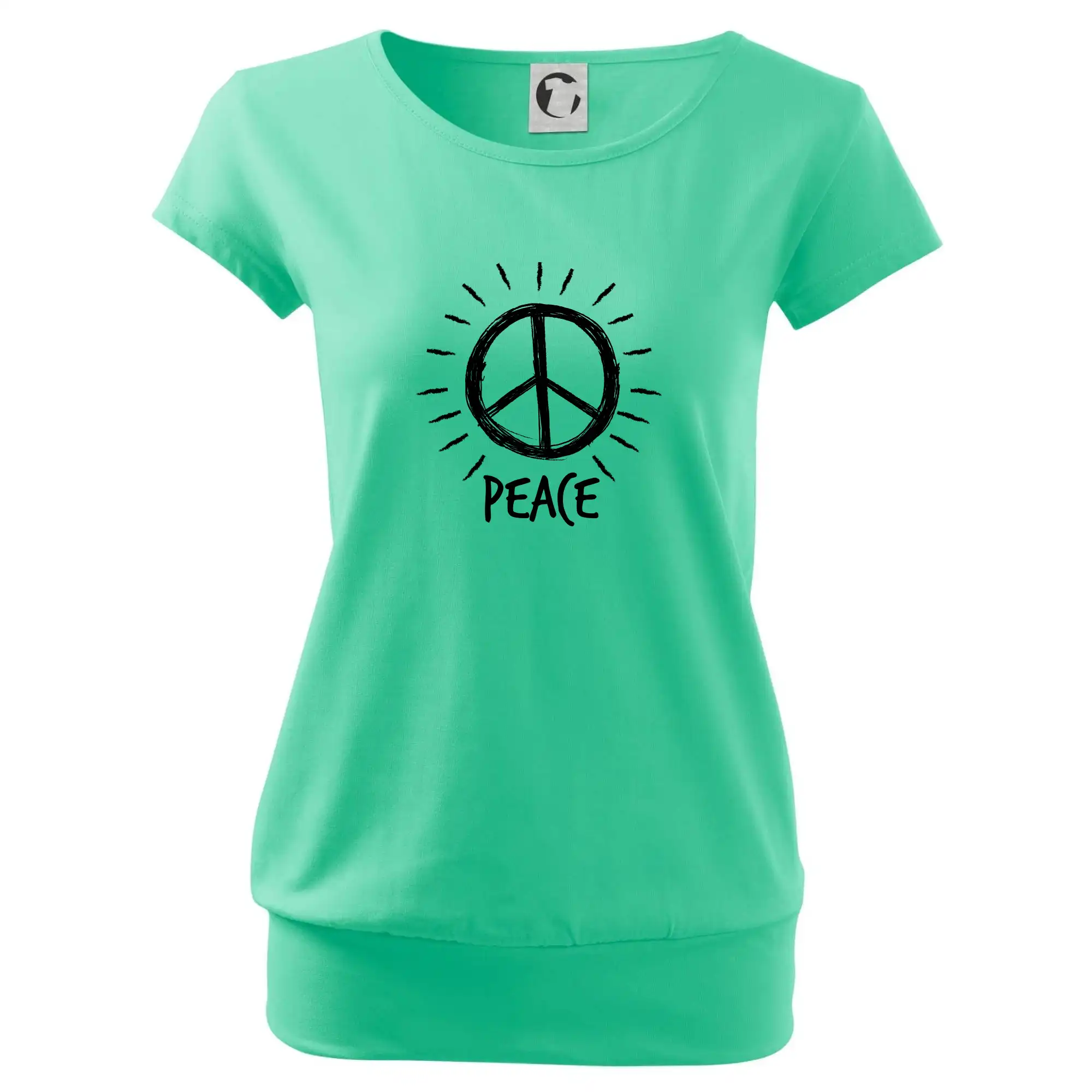 Peace symbol černobílý