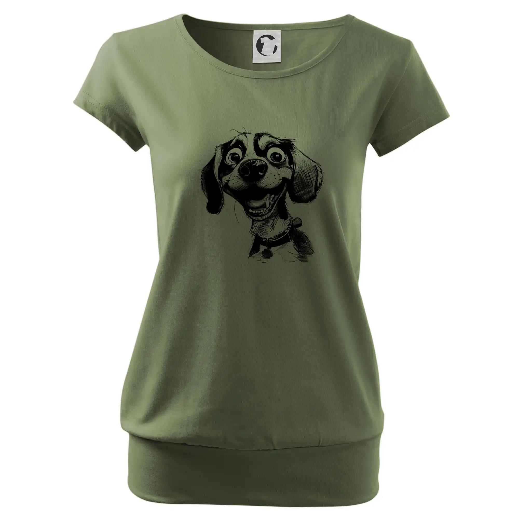 Černobílá karikatura bígl