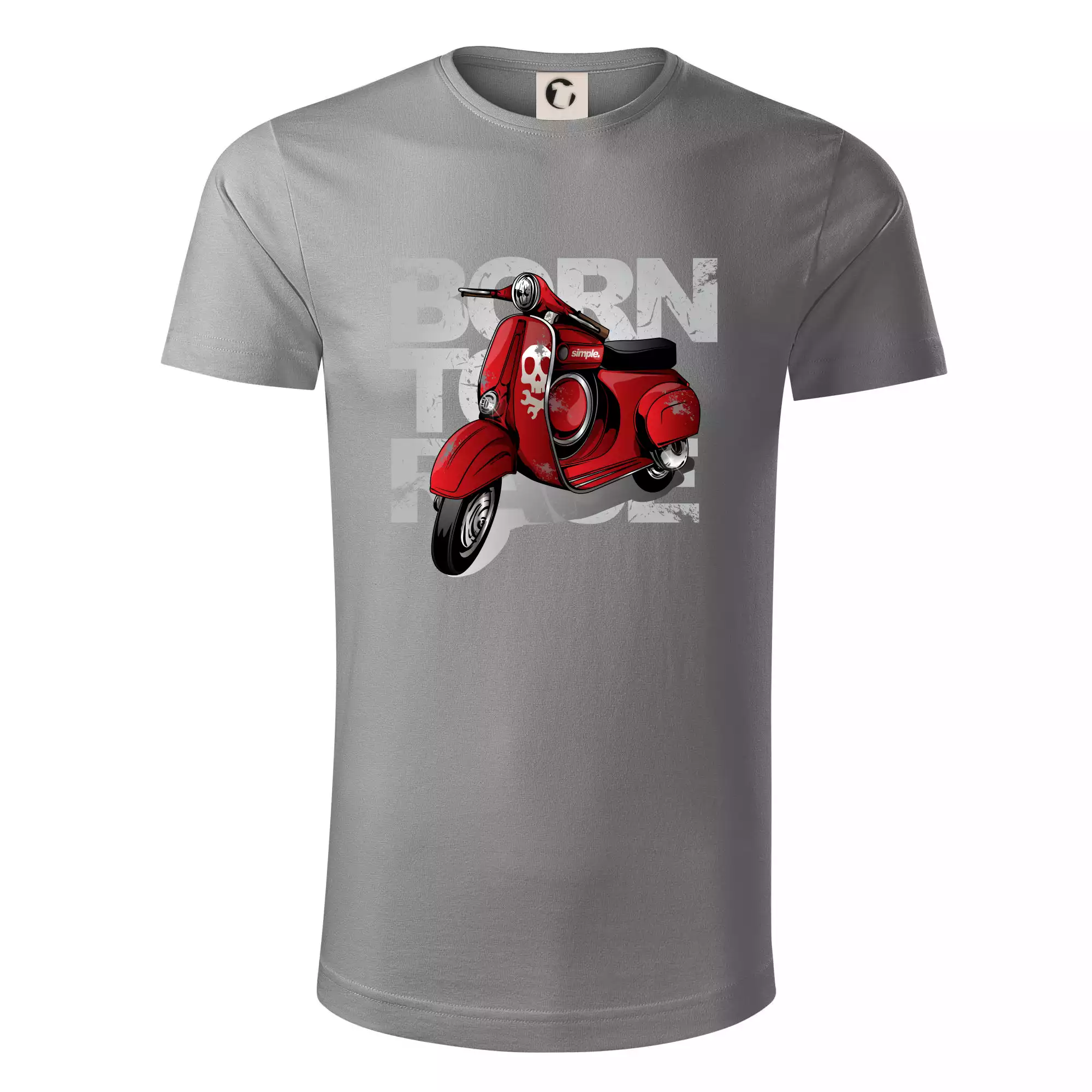 Scooter born to ride red