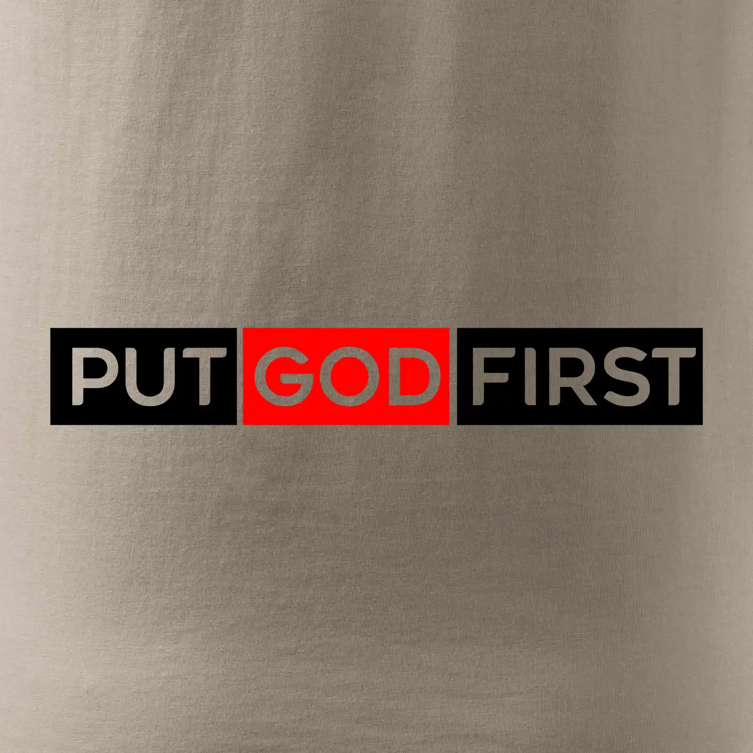 Put God first obdélník